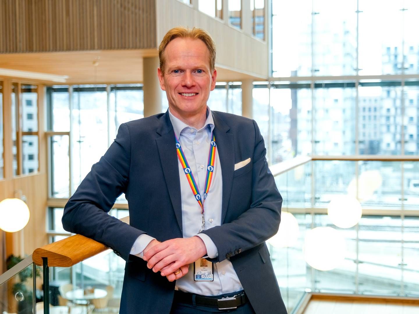 Geir Holmgren, Gjensidiges nye konsernsjef, deler ut 4 milliarder i utbytte i sitt første kvartal som leder for forsikringsselskapet. | Foto: Sebastian Holsen