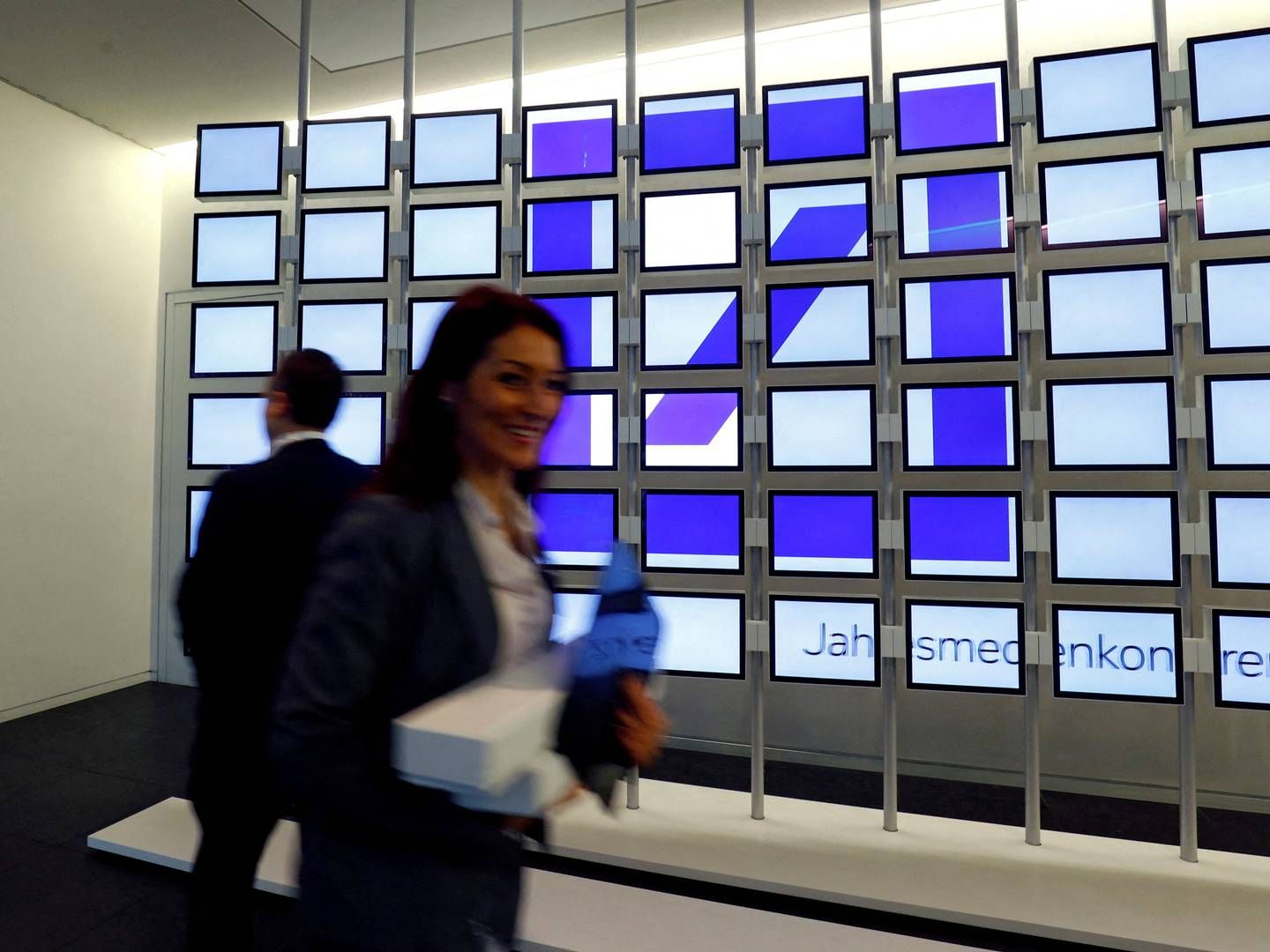 Logo of Deutsche Bank AG is displayed during the banks annual news conference in Frankfurt/ Ralph Orlowski/Reuters/Ritzau Scanpix