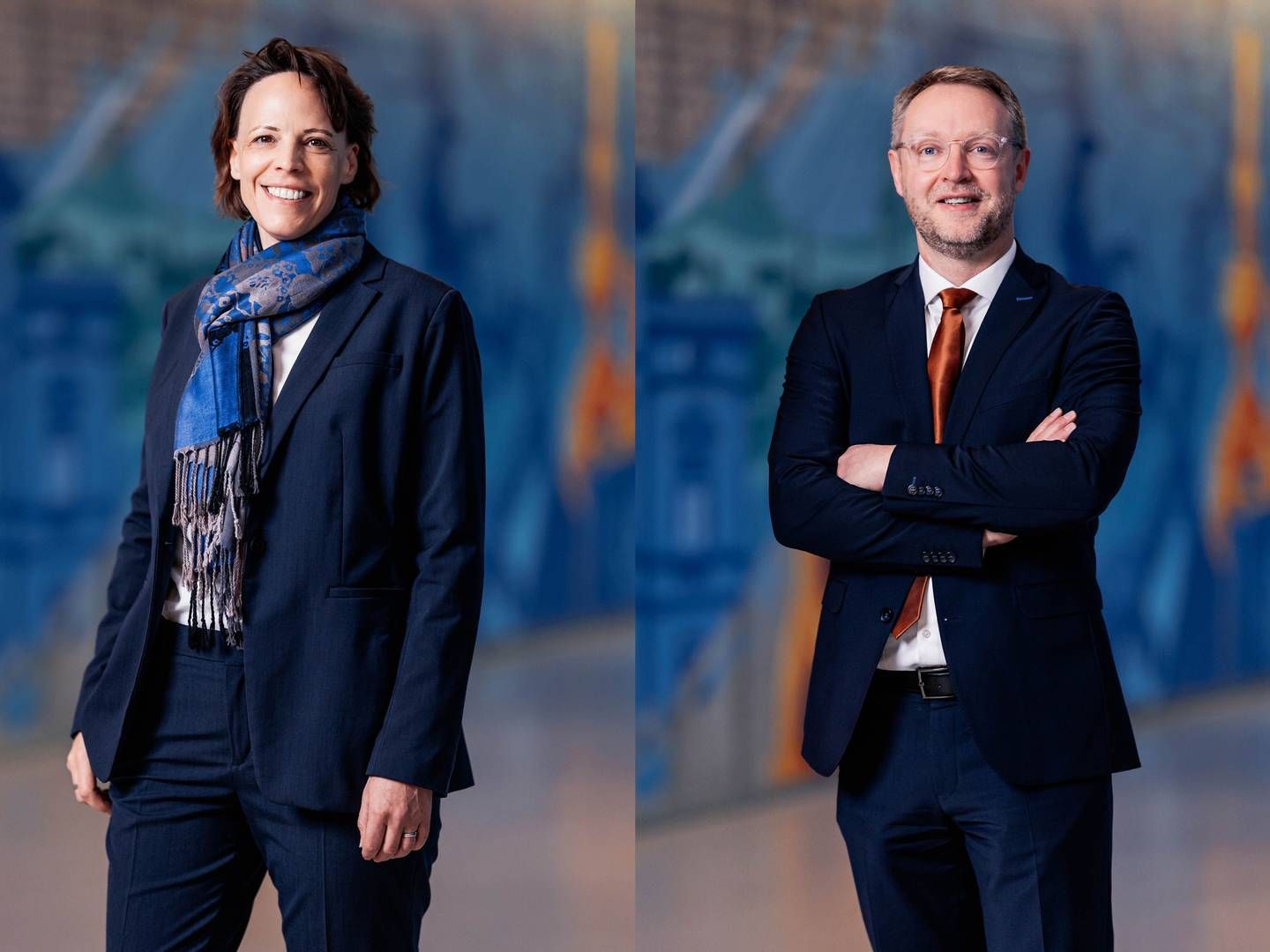 Karen Weber, seit 1. Januar Generalbevollmächtigte und Michael Müller, zum 1. Januar in den Vorstand der Volksbank Mittelhessen aufgerückt. | Foto: Volksbank Mittelhessen.