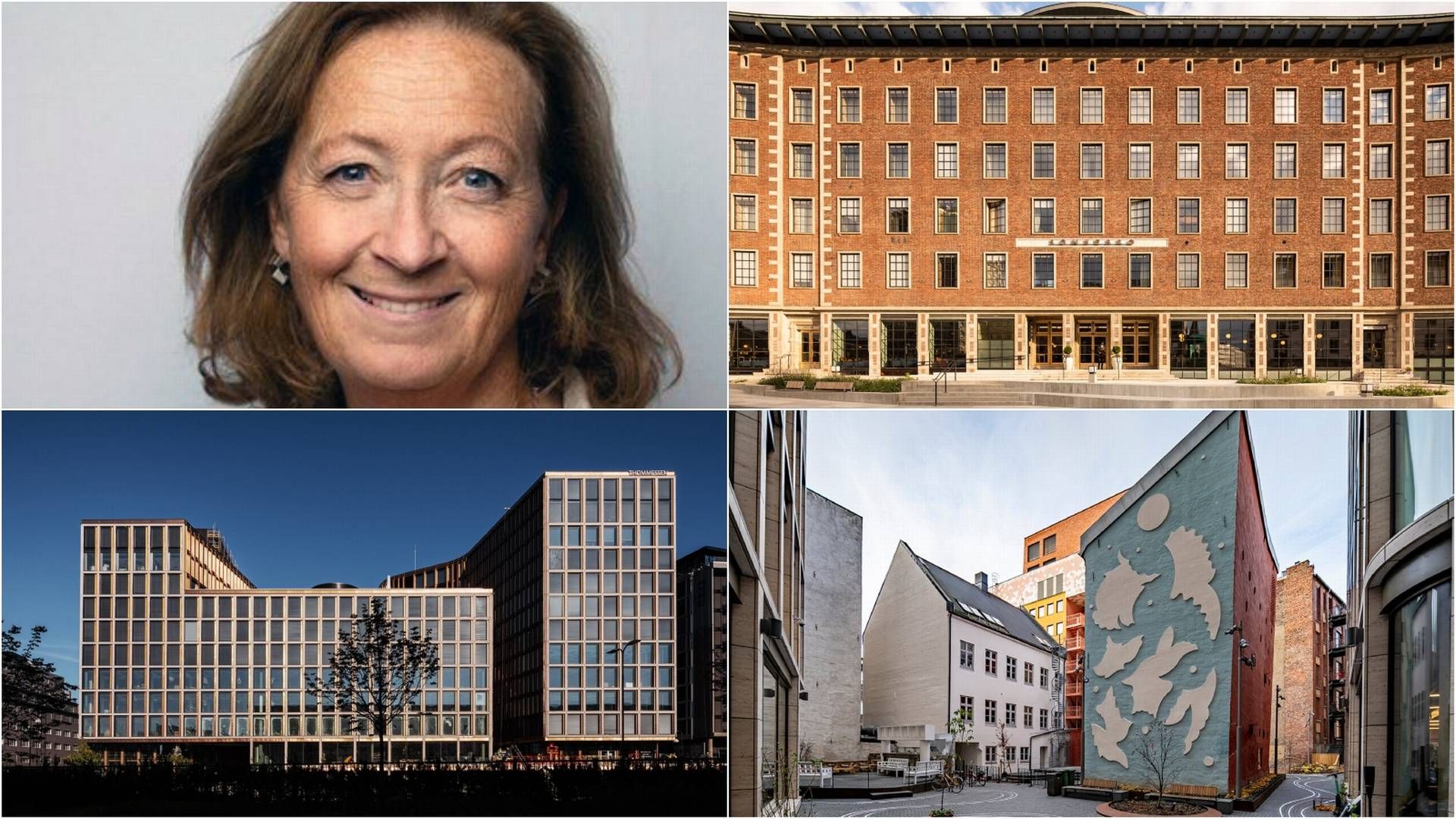 KJEMPER OM CITYPRISEN: Juryleder Netten Østberg sk al dele ut prisen til ett av disse tre prosjektene; Sommerro, VIA eller Tullinkvartalet. | Foto: Fra Norsk Eiendoms hjemmeside. Collage: EiendomsWatch