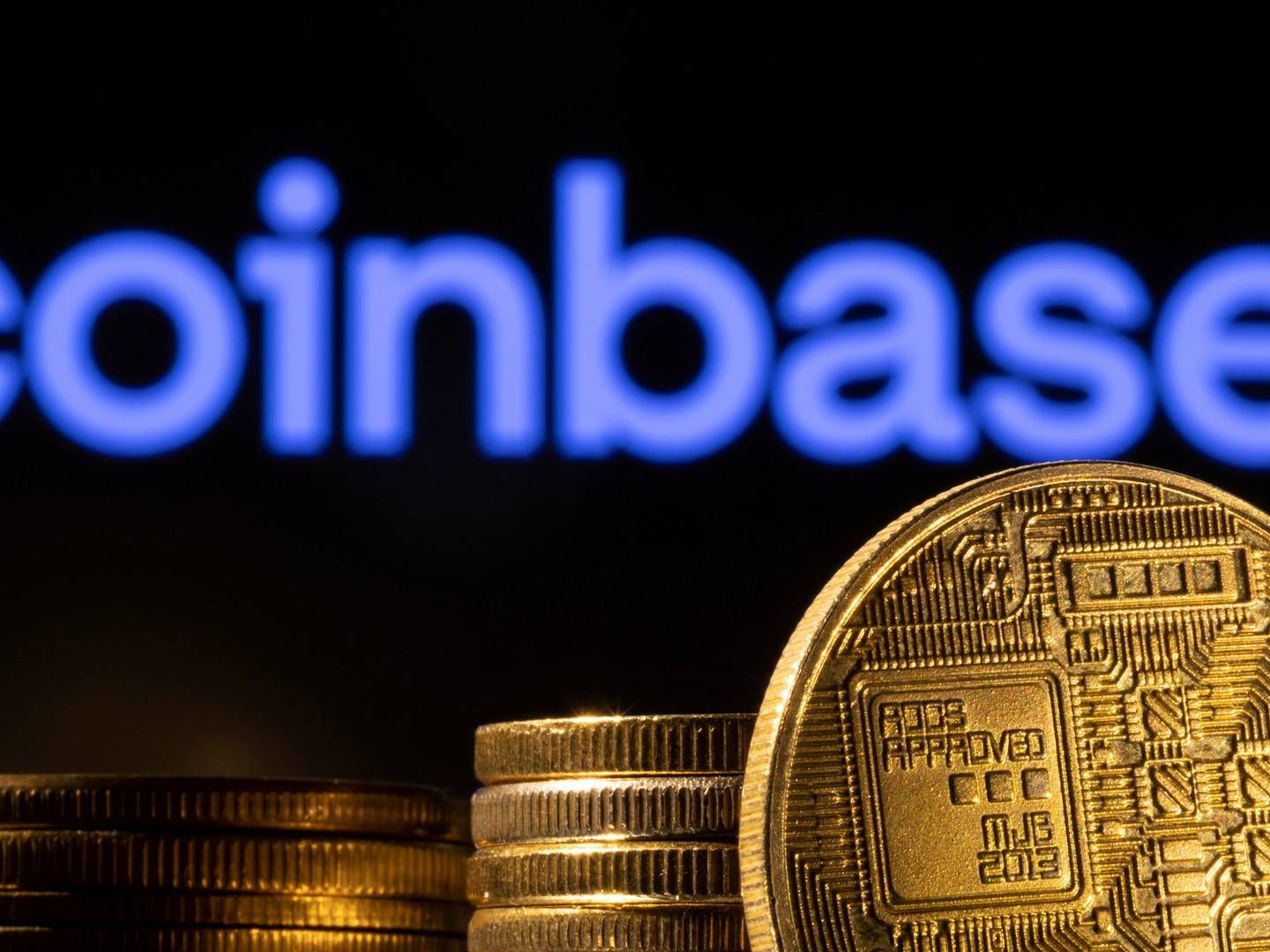 Coinbase får stor bøde for manglende licens i Holland. | Foto: Dado Ruvic/Reuters/Ritzau Scanpix
