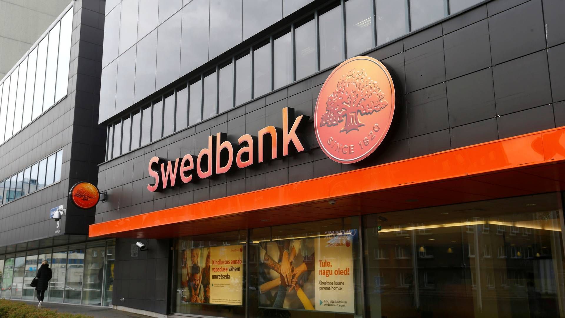 Swedbank har tirsdag præsenteret regnskabstal for fjerde kvartal. | Foto: Ints Kalnins/Reuters/Ritzau Scanpix