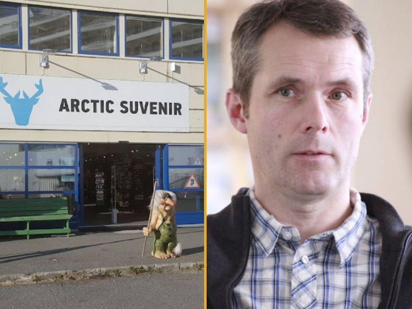 Kommunedirektør Idar Jensen i Honningsvåg kommune. Minibanken skal ligge i Arctic Suvenir ved kaia i sentrum.