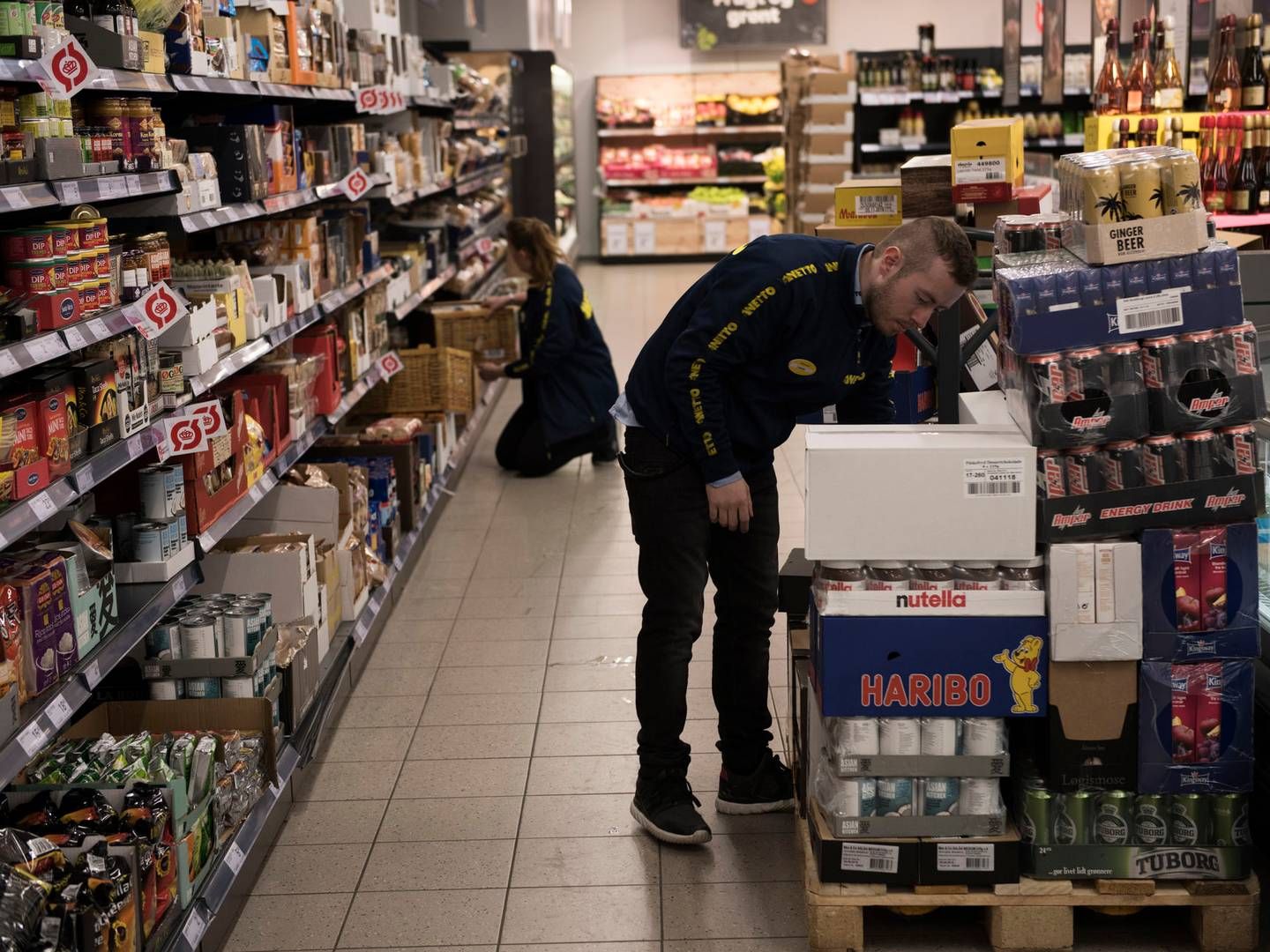 Hver tredje i arbejde under 18 år arbejder i et supermarked. På billedet: Netto butik i Malling. | Foto: Laura Bisgaard Krogh/ritzau Scanpix.