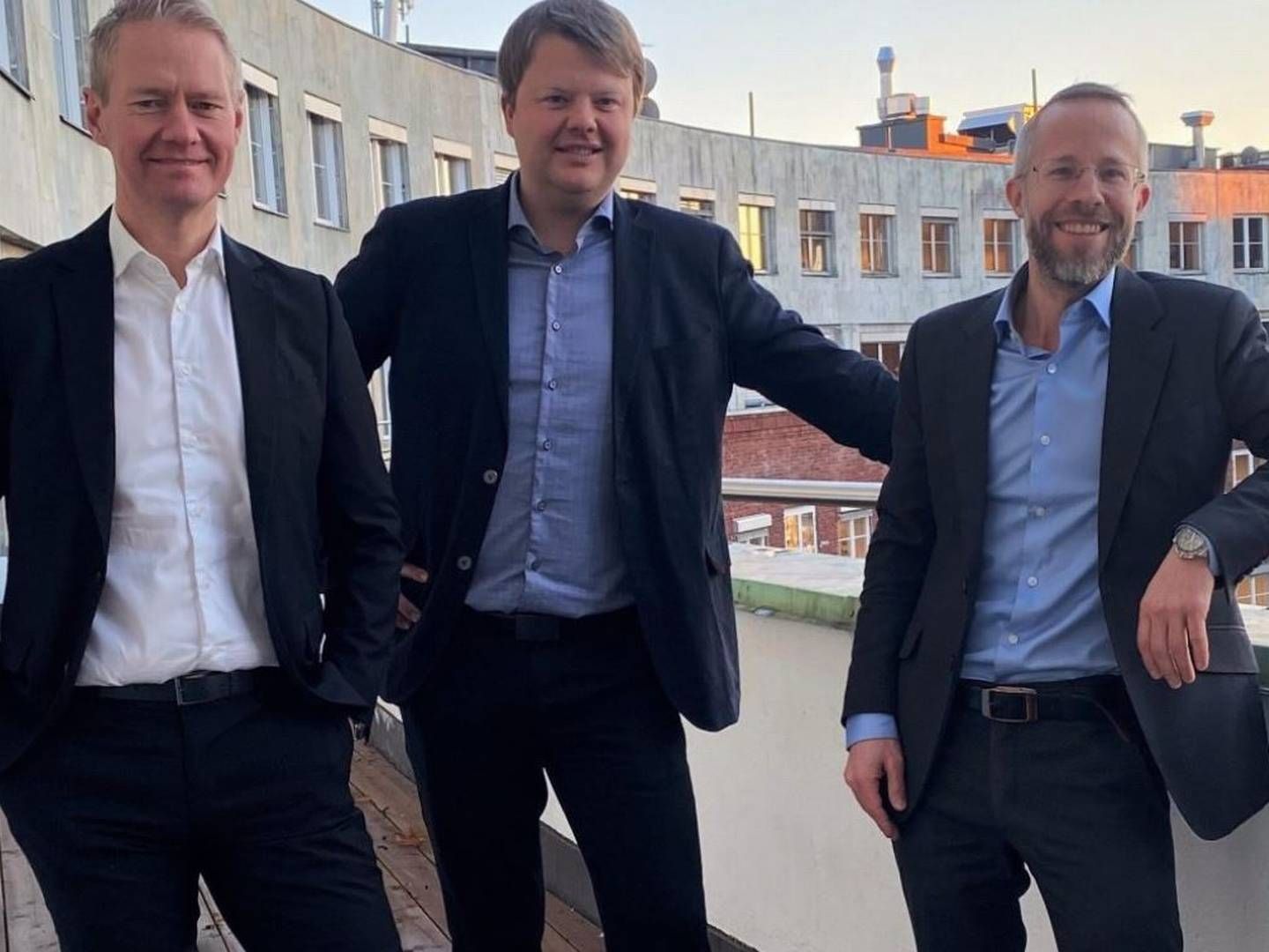 NYE PARTNERE: Erik Landa (t.v.), Kristian Bårseth og Carl Philip Fleischer blir en del av partnerskapet til Dalan i Oslo.