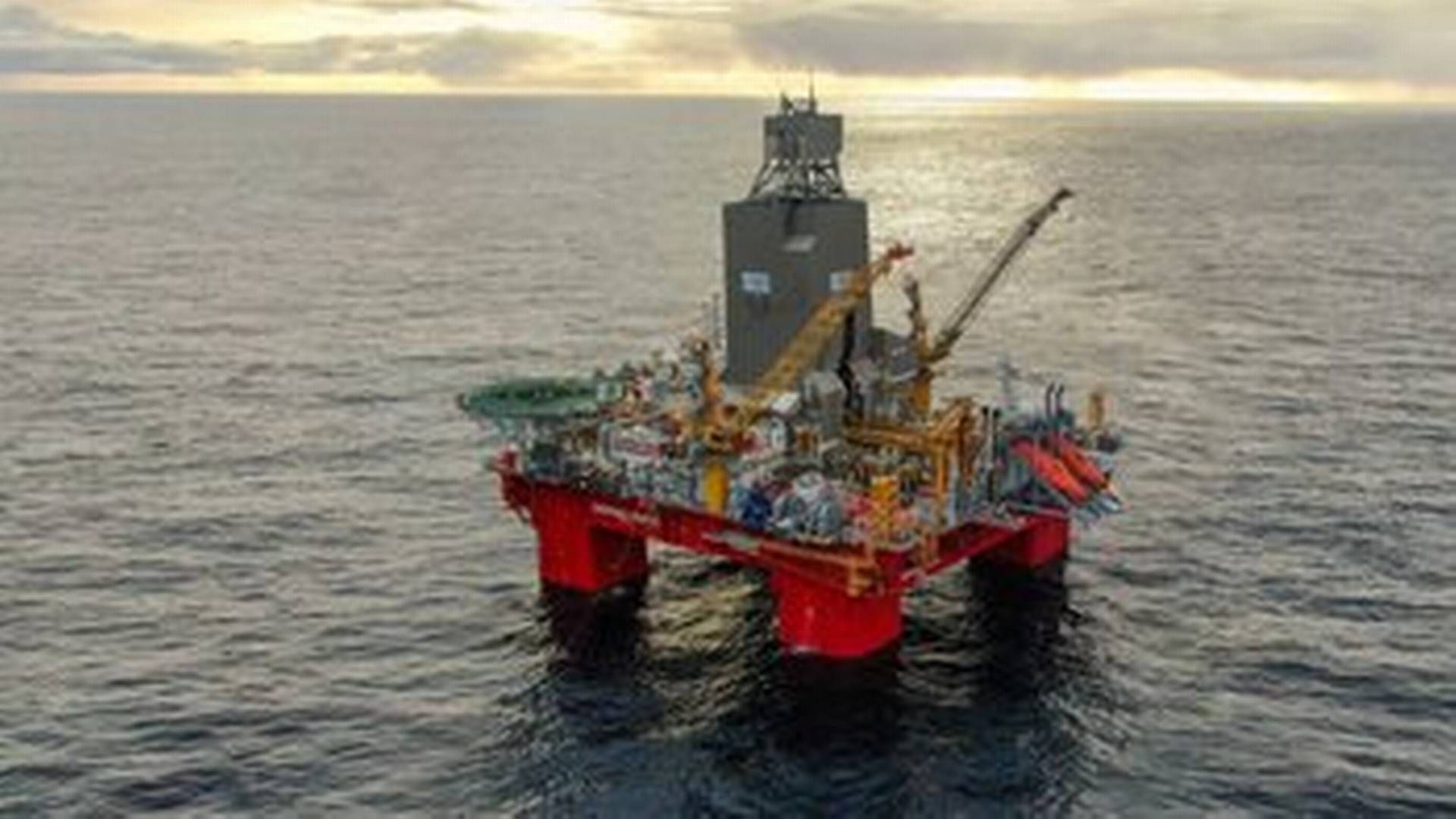 NORDSJØEN: Deepsea Yantai operert av Odfjell Drilling for OMV har startet boringen i Eirik-lisensen. | Foto: Odfjell Drilling/ OMV
