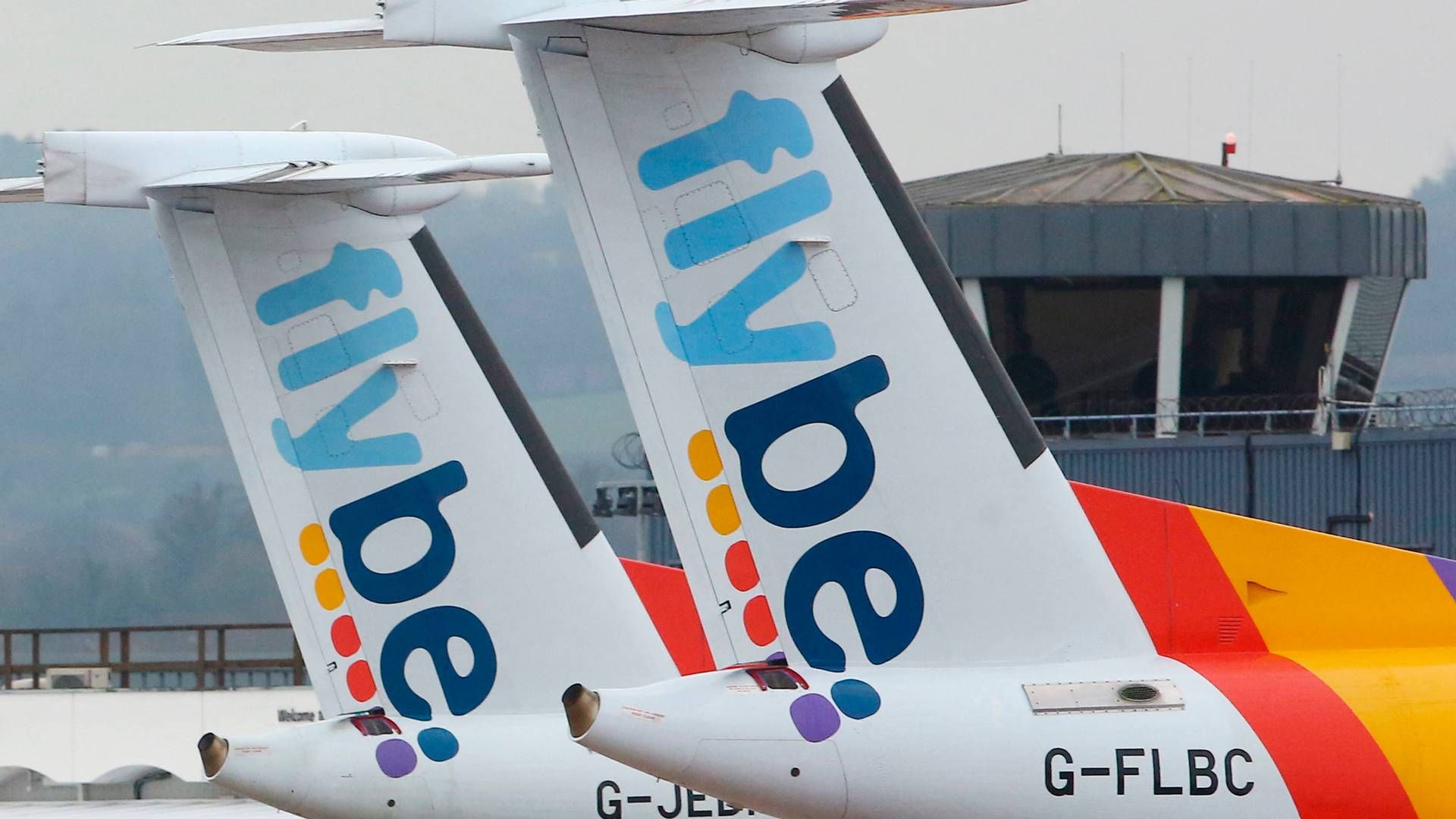 Lavprisflyselskabet Flybe er for anden gang på tre år i konkursbehandling. | Foto: Geoff Caddick/AFP/Ritzau Scanpix