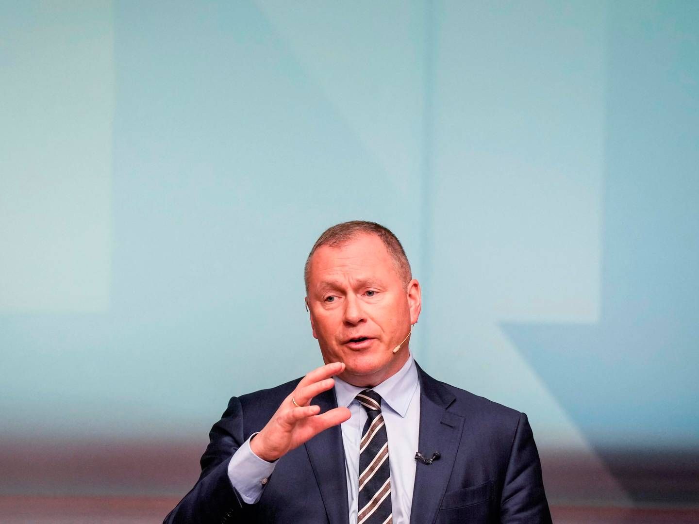 Norway's Government Pension Fund Global CEO Nicolai Tangen presents the results for the fund in 2022, at a press conference in Oslo, Norway, on January 31, 2023. - Norways sovereign wealth fund, the worlds largest, said it recorded a loss of NOK 1, 637bn in 2022, citing volatile markets. | Photo: Heiko Junge/AFP/Ritzau Scanpix