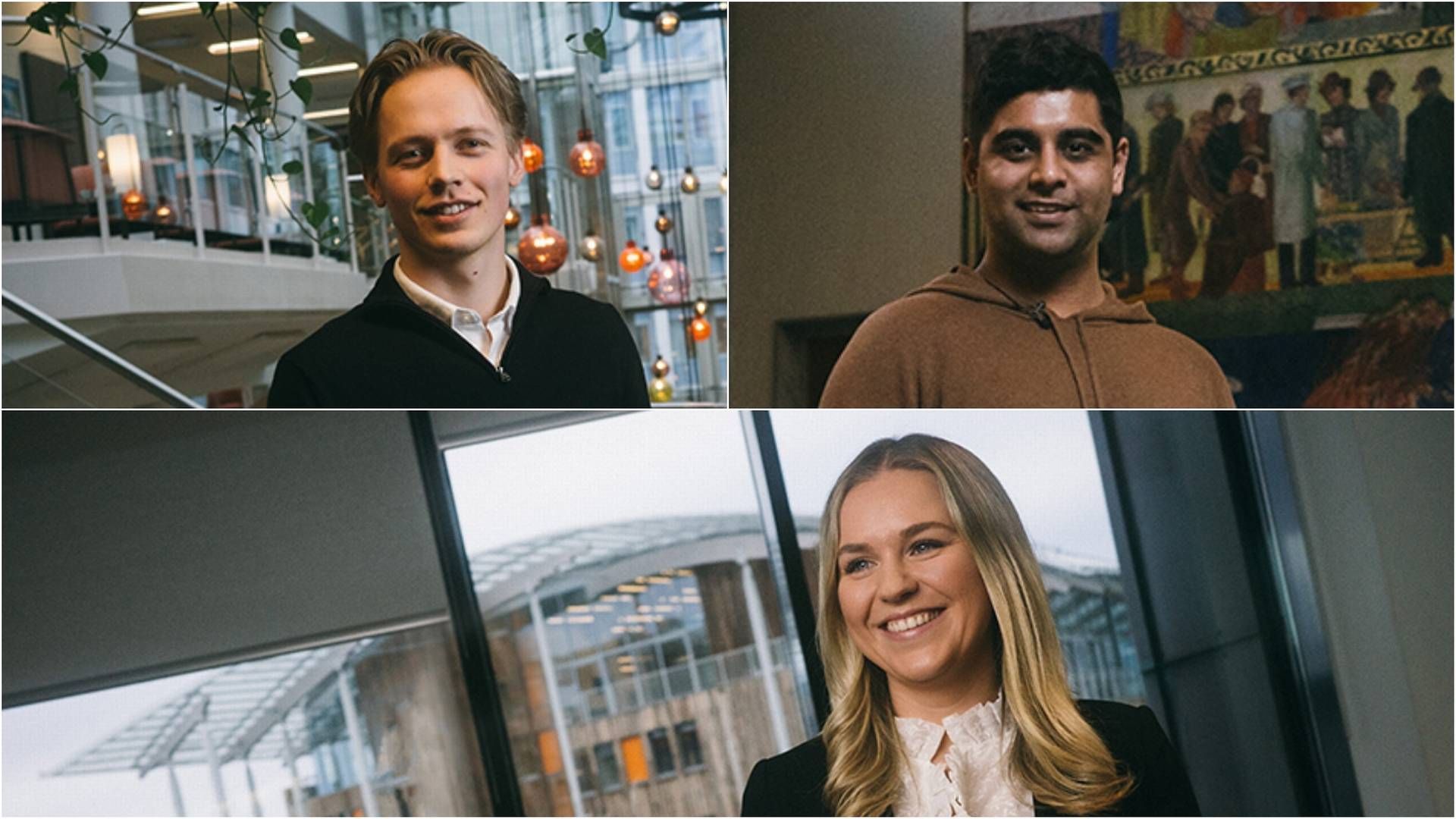 KJEMPER OM PRIS: Kristoffer Lundquist, Mansoor Hussain og Sara Midtgaard | Foto: Norsk Eiendom/Collage: EiendomsWatch