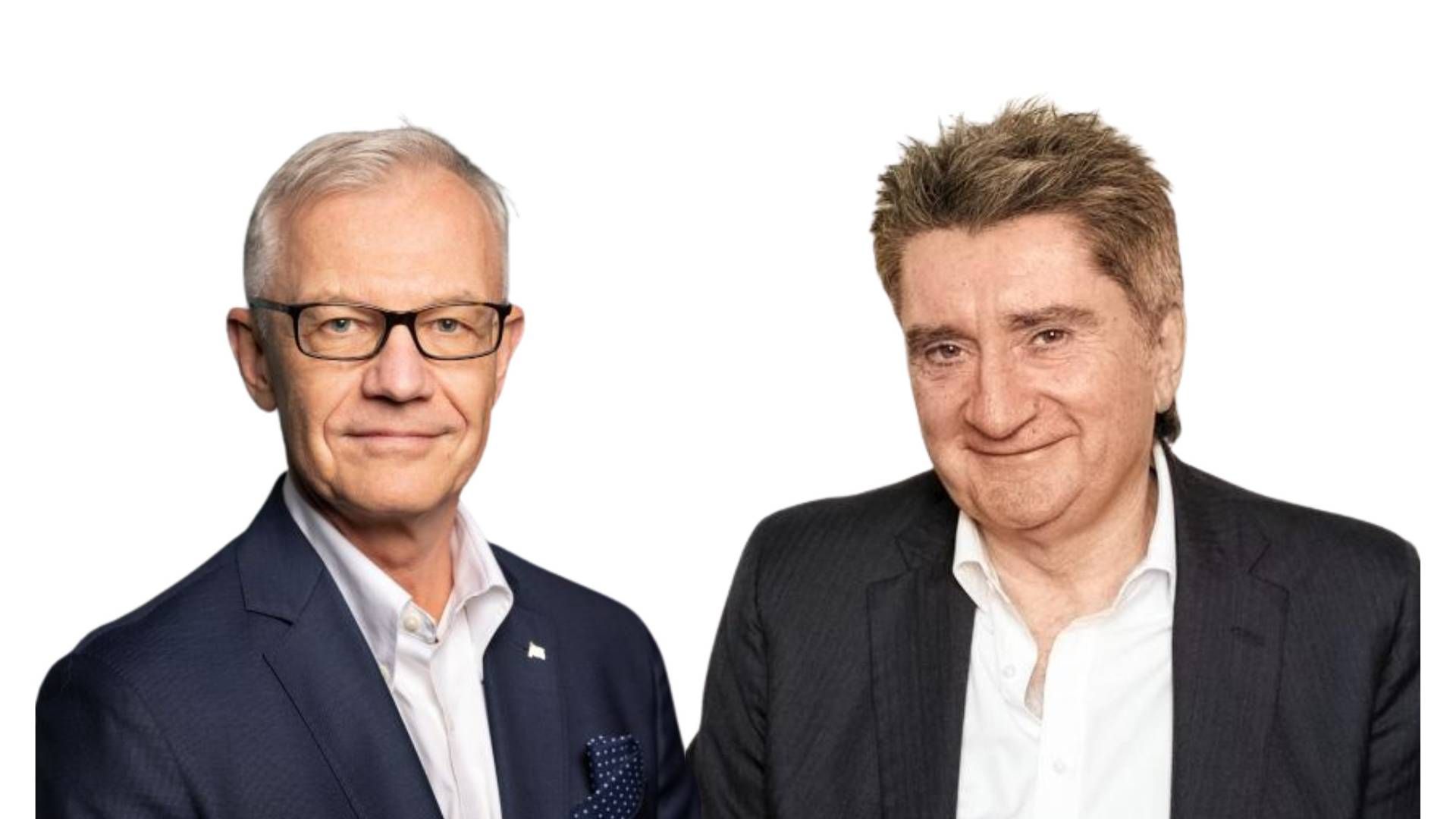 Carl Schou, til venstre, er topchef for Wilhelmsen Ship Management, mens Richard Fulford-Smith er managing partner hos Affinity Shipping. | Foto: Wilhelmsen Affinity