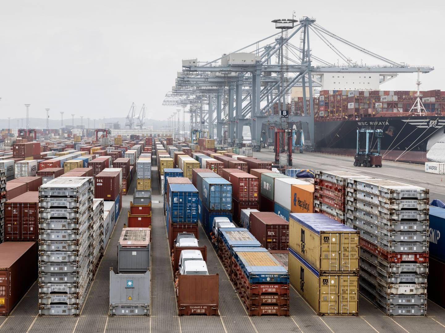 Containerhavnen i Aarhus. | Foto: Casper Dalhoff