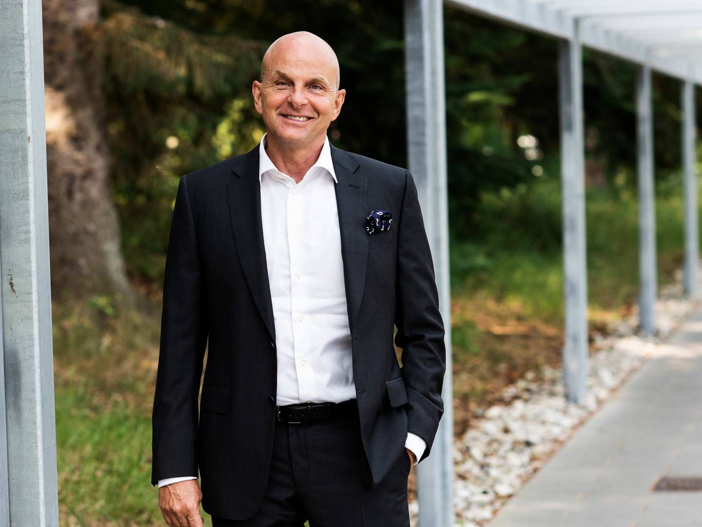 Carsten Hellmann, adm. direktør i ALK, glæder sig over valget af sin nye finansdirektør | Foto: Gregers Tycho/Ritzau/Ritzau Scanpix