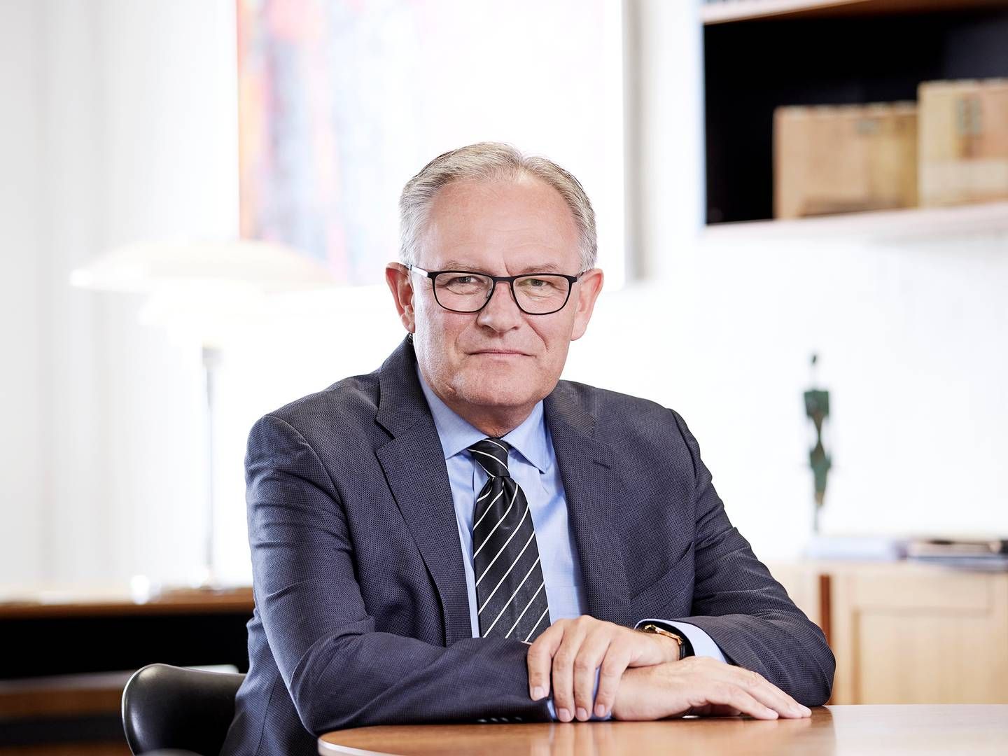 Jan Ulsø Madsen, adm. bankdirektør i Vestjysk Bank, ser gode forretningsmuligheder i nyt komptencecenter. | Foto: Pr/vestjysk Bank