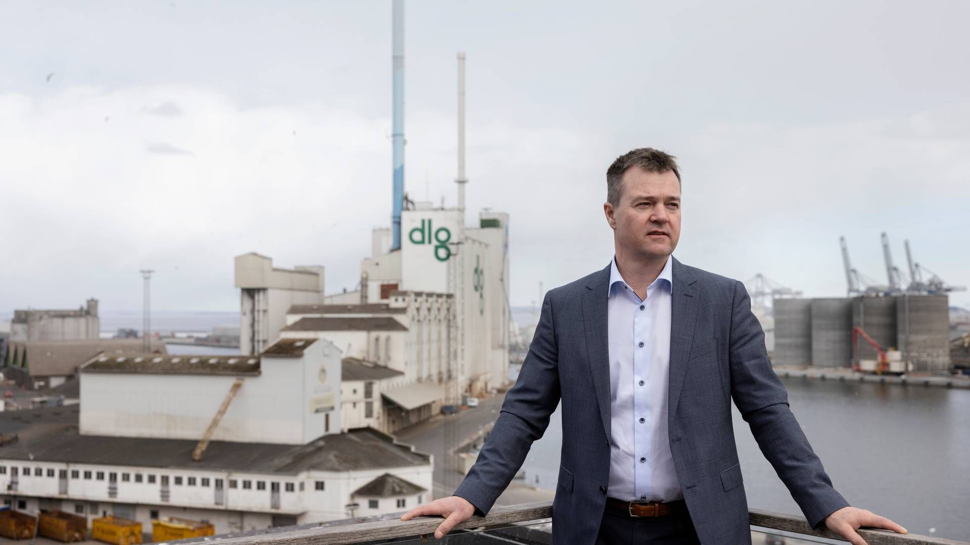 Direktør for Aarhus Havn, Thomas Haber Borch, får en lidt mindre end ønsket udvidelse af havnen. | Foto: Casper Dalhoff