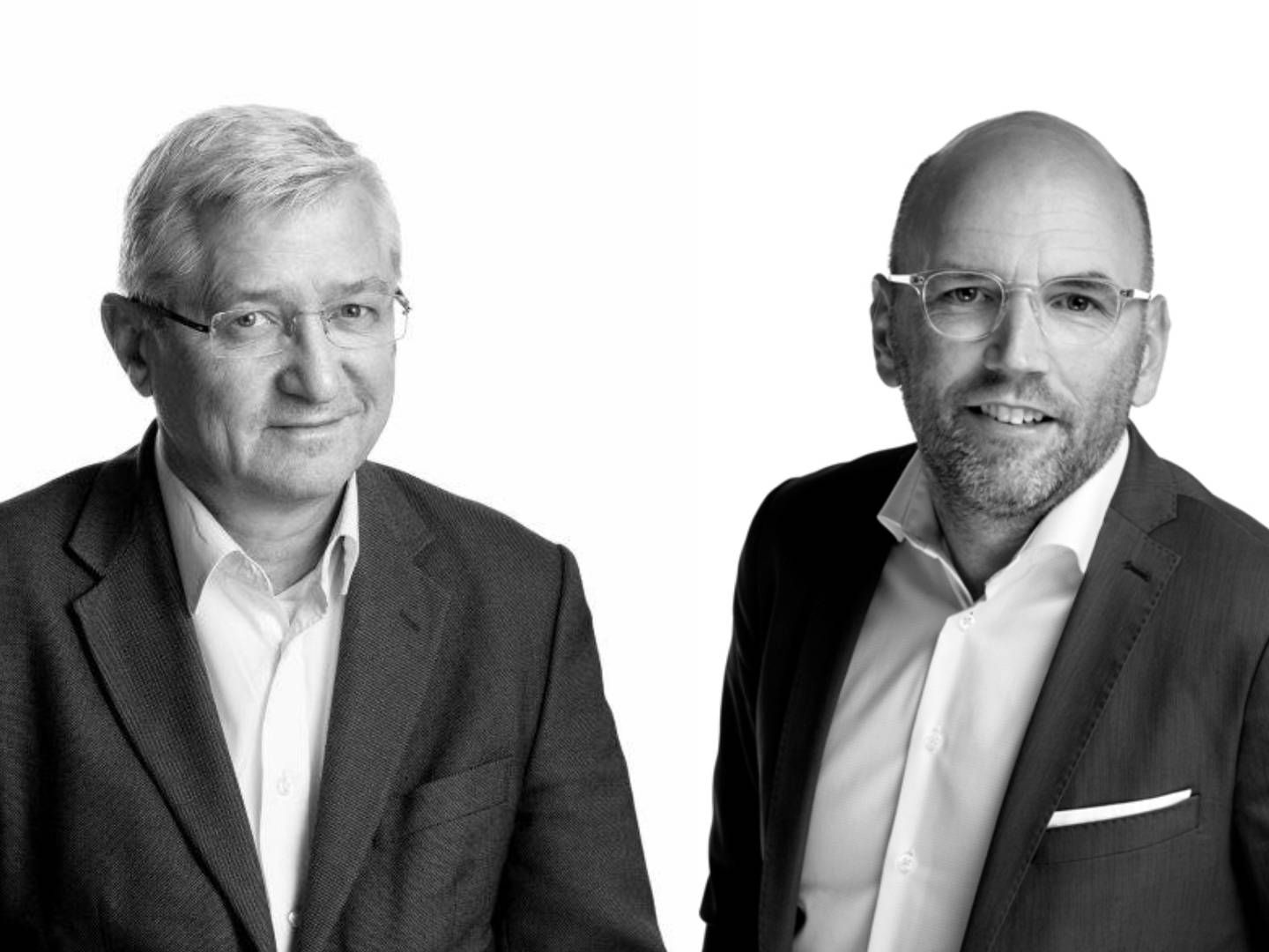 FORNØYDE: Arvid Sjøding (t.v.) og Brynjar Meling tror det vil bety mye for jussmiljøet i Stavanger at UiS nå kan tilby master i rettsvitenskap. | Foto: Sjødin Meling & Co