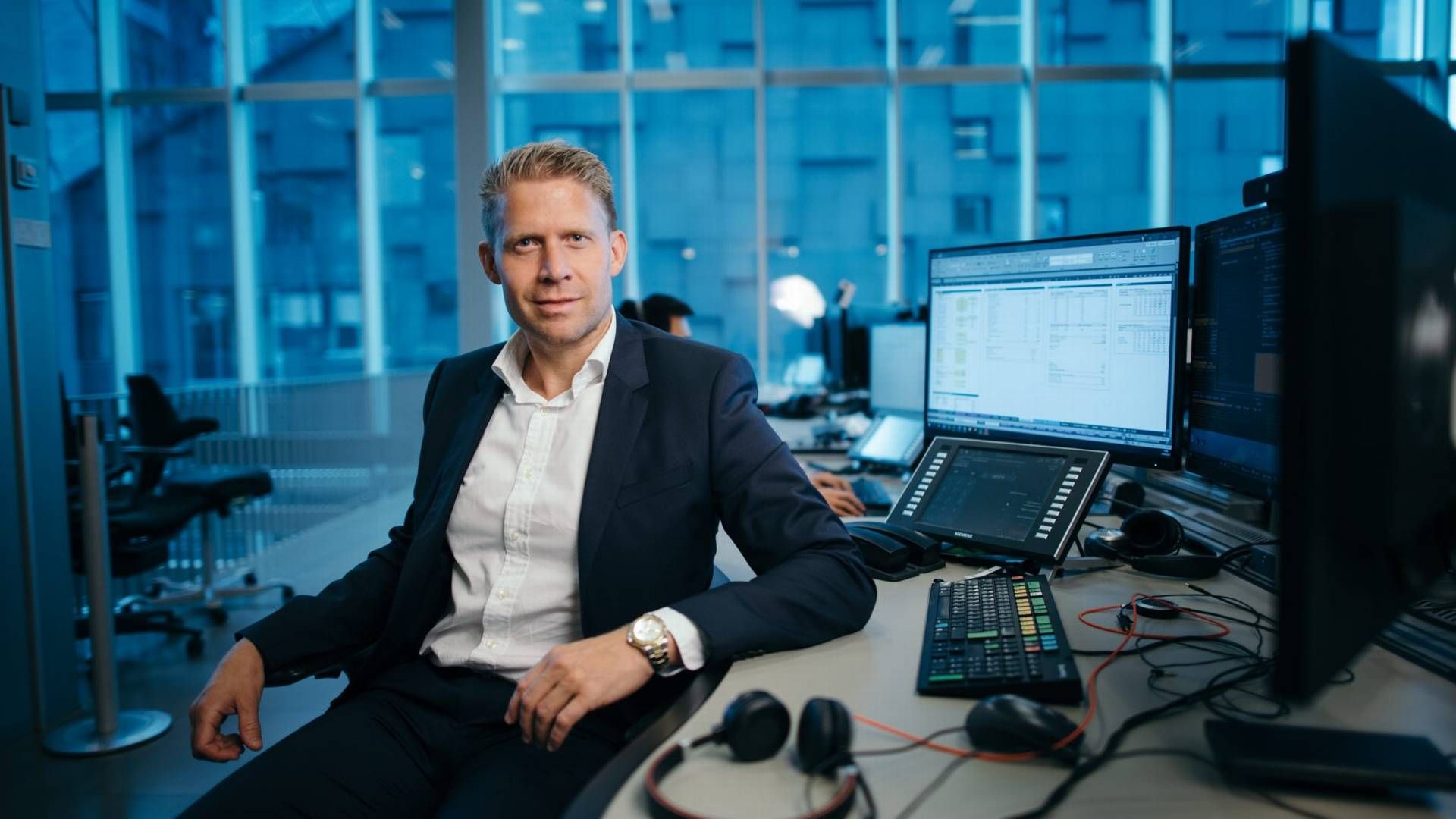 HAR HOLD-ANBEFALING PÅ ENTRA: DNB Markets’ Simen Mortensen. | Foto: Stig B. Fiksdal