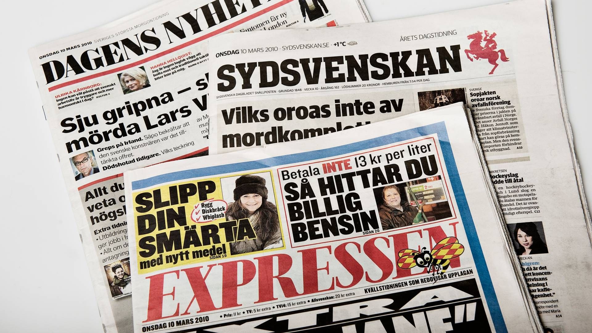 Bonnier News udgiver bl.a. Dagens Nyheter, DN, og Expressen i Sverige. | Foto: Christian Klindt Sølbeck/Jyllands-Posten/Ritzau Scanpix