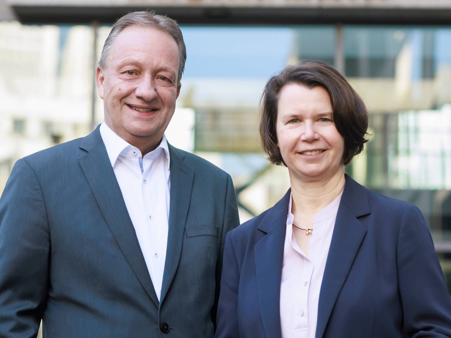Eva Wunsch-Weber (r.) mit dem scheidenden Co-Vorstand der FFVB, Michael Mengler | Foto: Frankfurter Volksbank Rhein/Main