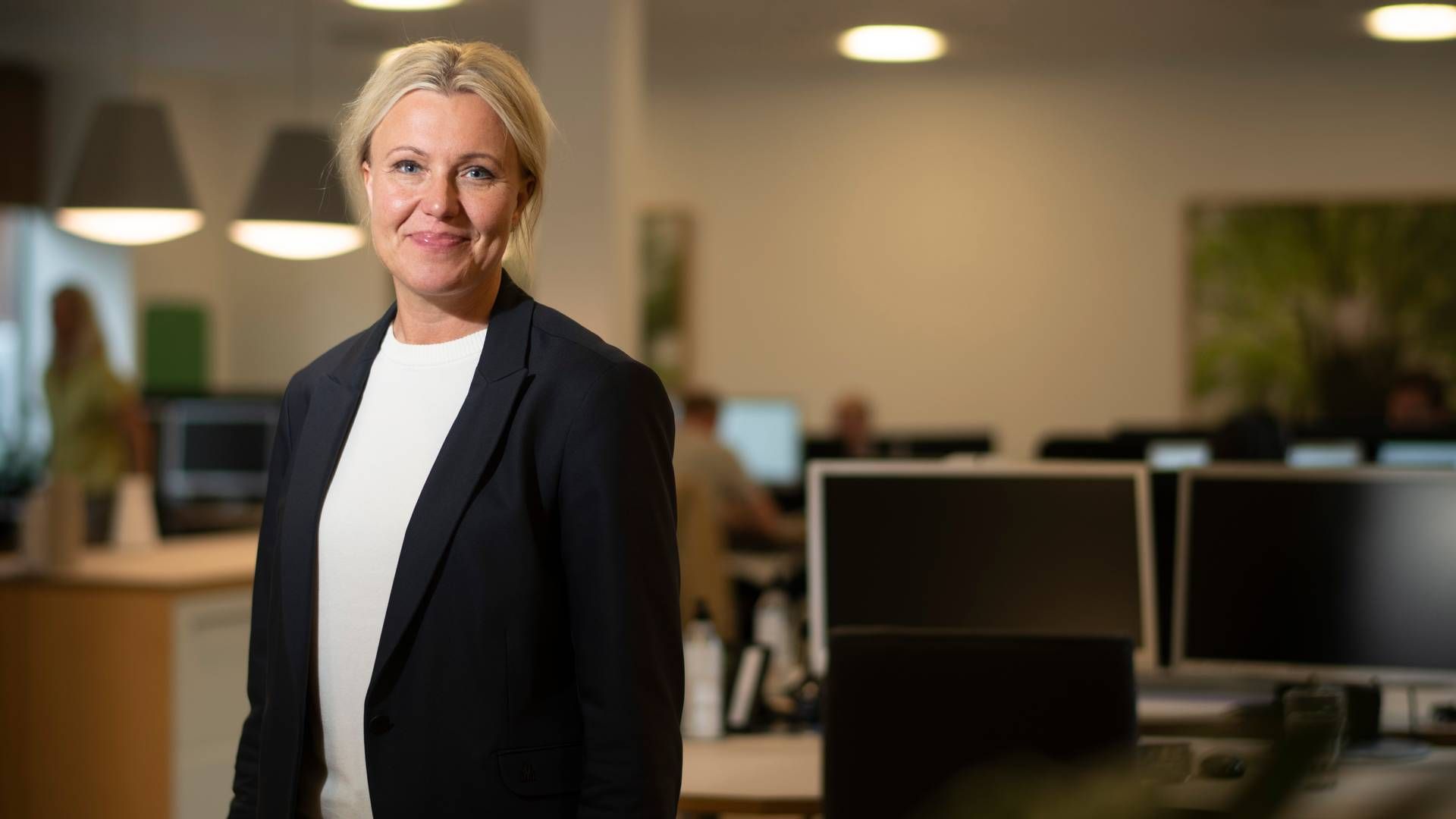 Charlotte Skovgaard, adm. direktør for Merkur Andelskasse, har med garantiordning på plads mulighed for at låne penge ud til flere SMV'er. | Foto: Mads Andreas Frost
