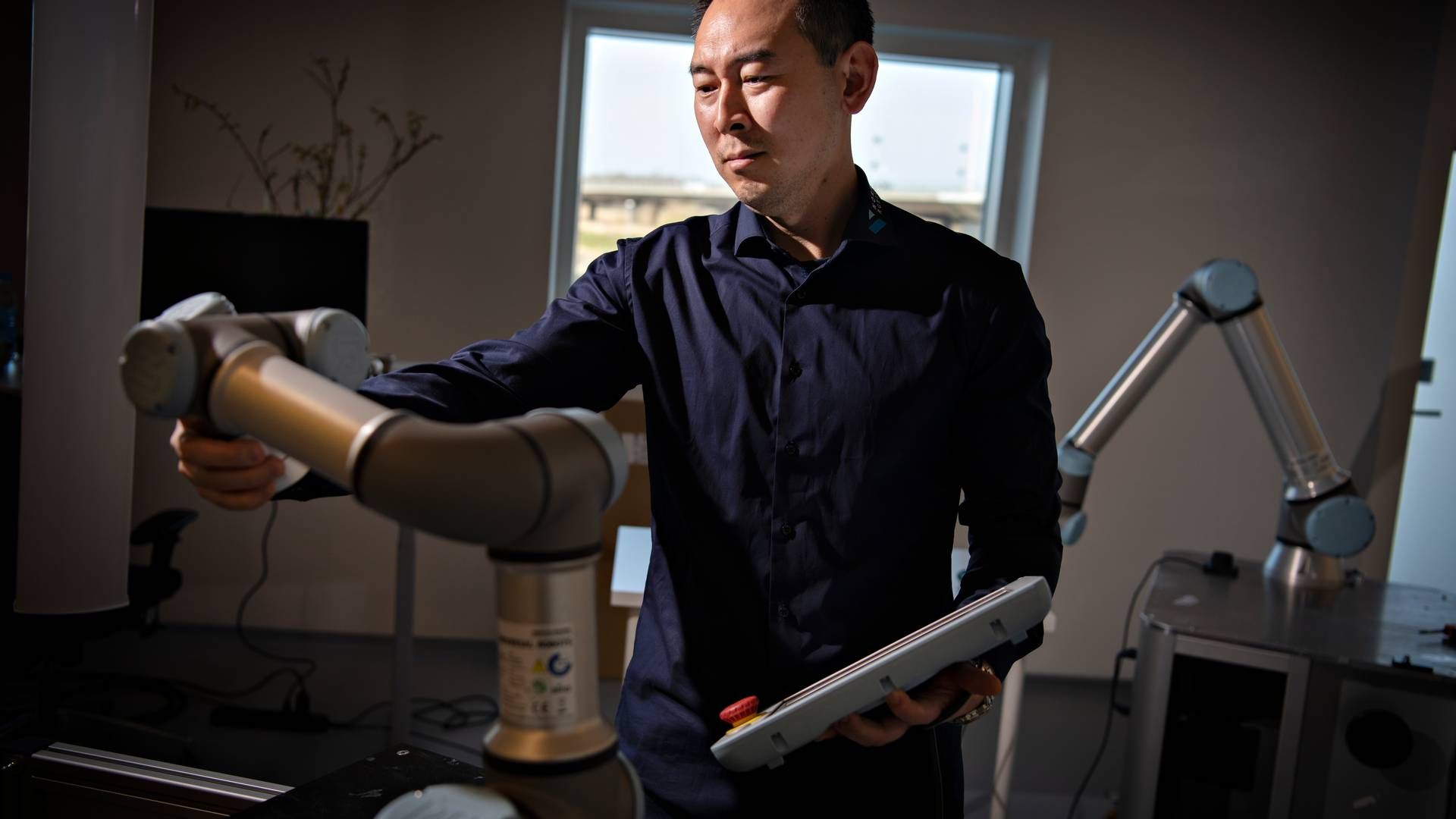 Leo Zhous robotter kan f.eks. erstatte menneskehænder i poleringsprocessen på fabrikker. | Foto: Brian Karmark
