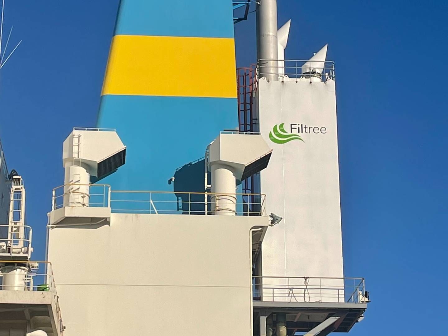 CO2-filter installeret på kemikalietanker fra shipmanagement-selskabet Eastern Pacific Shipping. | Foto: EPS