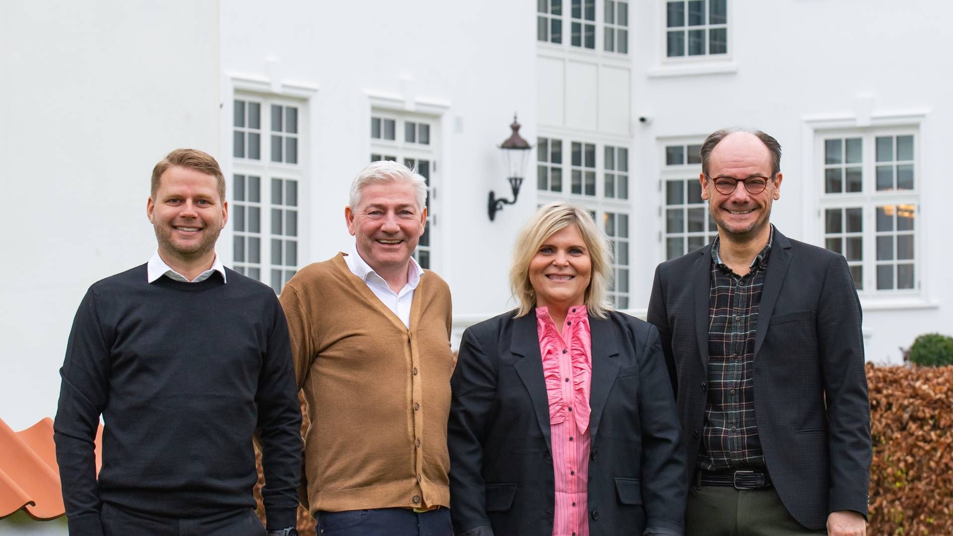 Ejerkredsen i Thorkild Kristensen. Fra venstre: Martin Lindhøj, Allan Nørgaard, Jette Gudiksen og Frank Andersen. | Foto: PR / Thorkild Kristensen