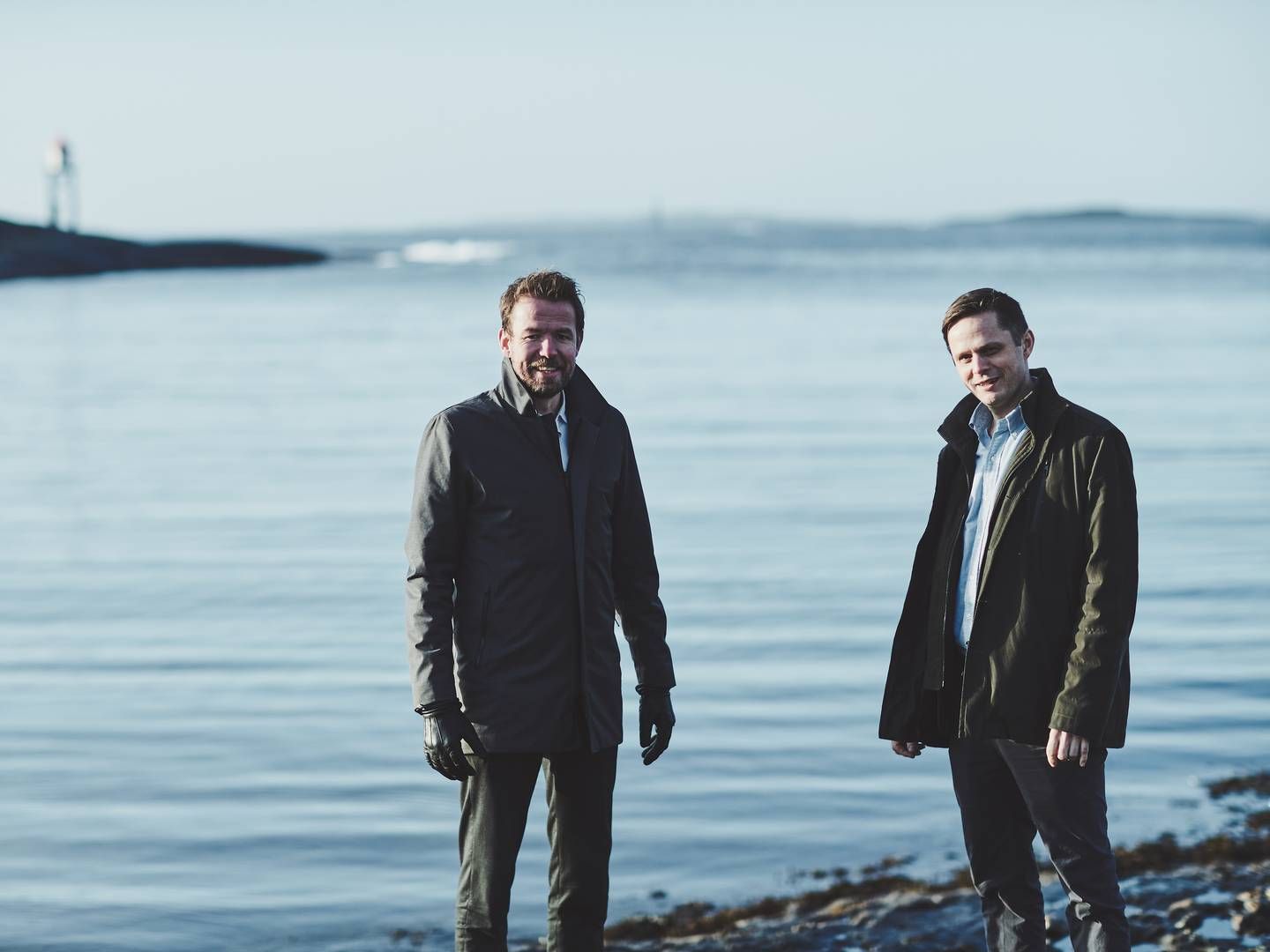 GRÜNDERNE: Knut Vassbotn (til venstre) og Hans Petter Øvrevik startet Deep Wind Offshore for tre år siden. Nå inngår de partnerskap med BP. | Foto: Deep Wind Offshore