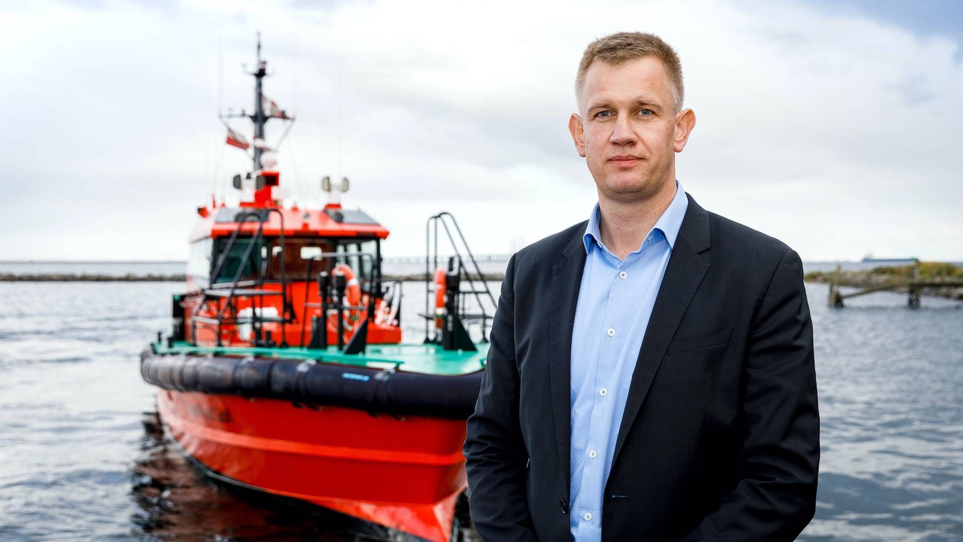(ARKIV) En ny undtagelse i EU's sanktionskamp kan være en fordel af danske lodsningsselskaber som Danpilot, vurderer adm. direktør Erik Merkes Nielsen. | Foto: Pr-foto