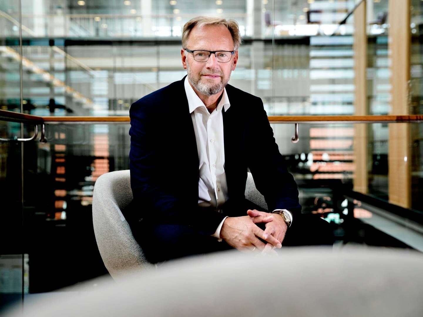 Jyske Bank med Anders Dam i spidsen er gået imod andre banker i Bankdata i forbindelse med konkurrencesag, der er endt med et tilsagn om halvering af udtrædelsesomkostningerne. | Foto: Jyske Bank/pr