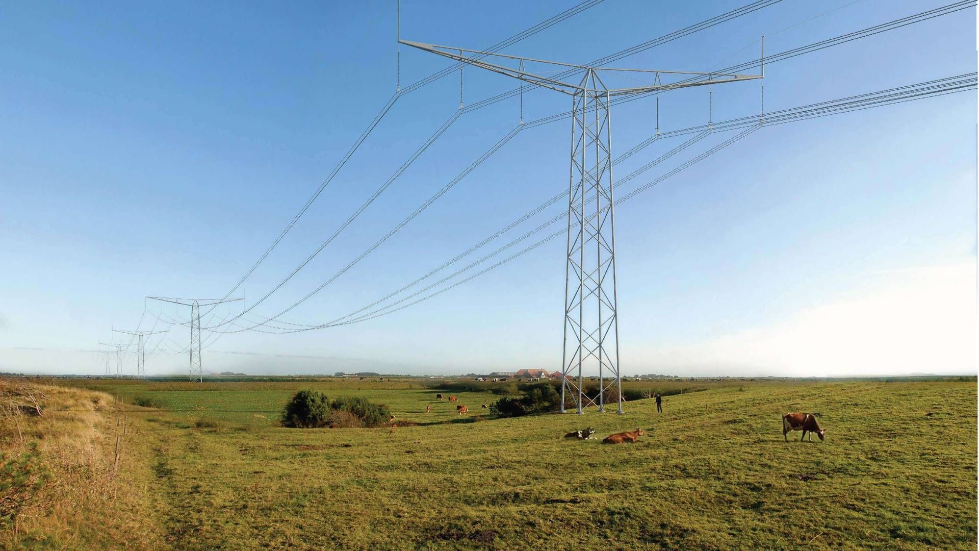 Det danske elnet skal udbygges voldsomt for at håndtere den store elektrificering. | Foto: Energinet