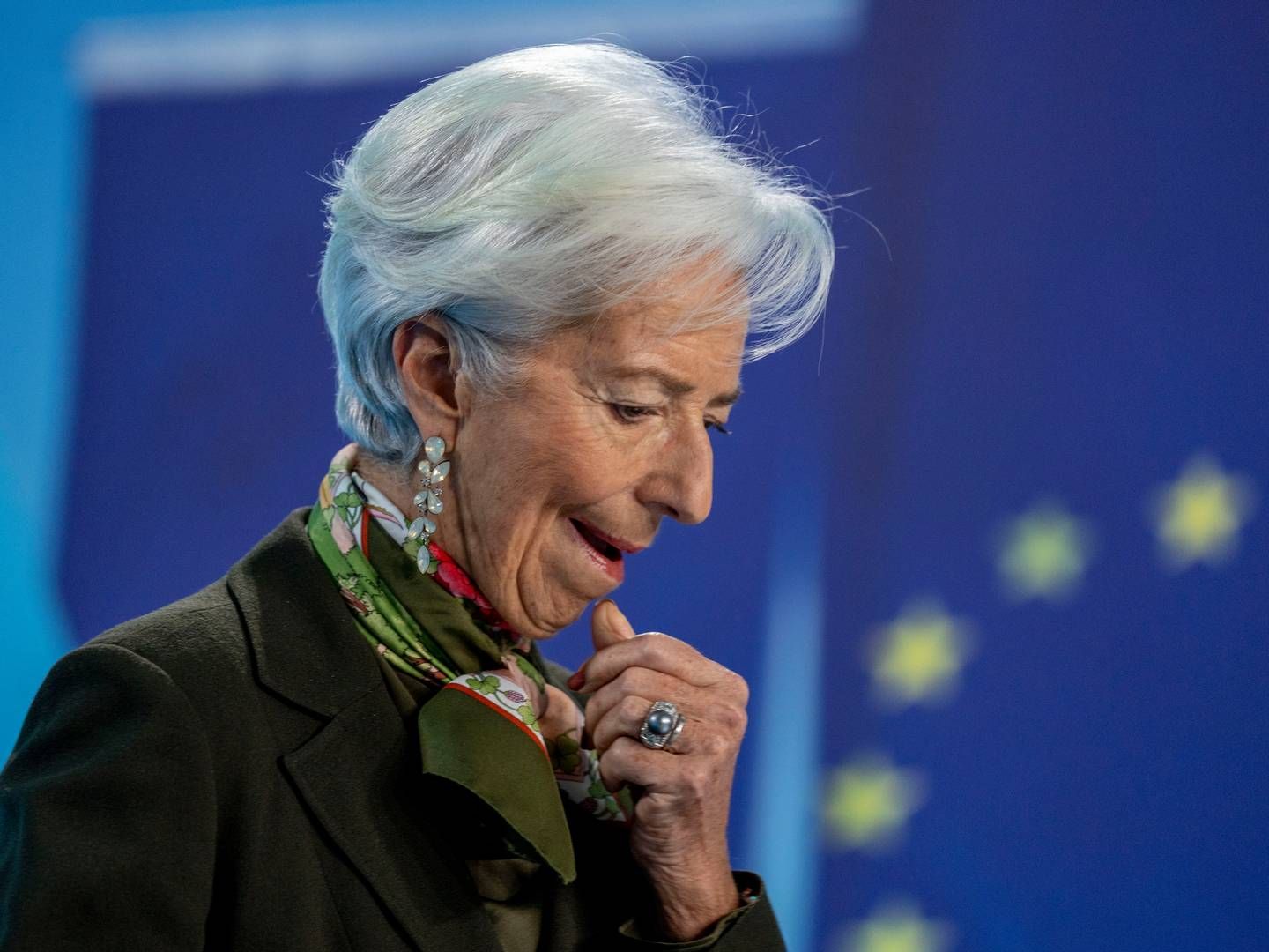 President i den europeiske sentralbanken, Christine Lagarde. | Foto: Michael Probst / AP