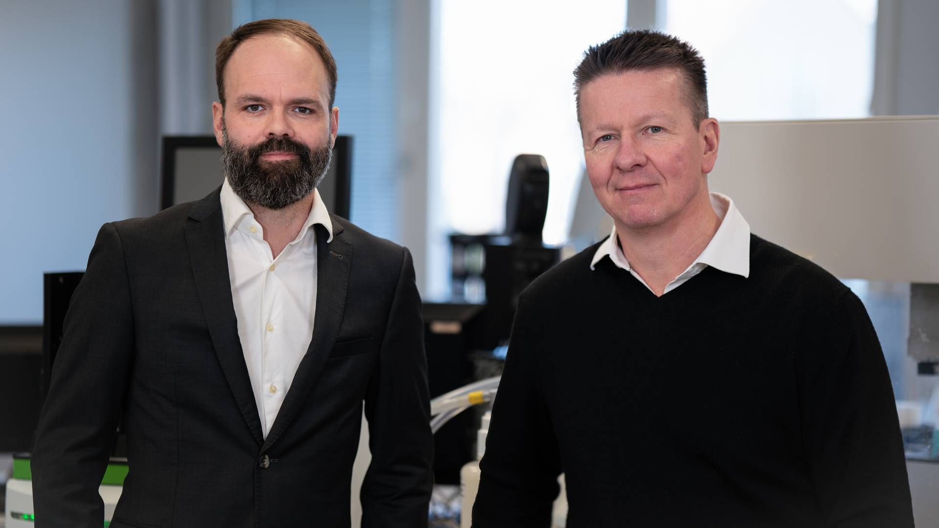 Stifterne af Immunitrack, adm. direktør Stephan Thorgrimsen (th.) og forskningsdirektør Sune Justesen (tv.) | Foto: Immunitrack / Pr