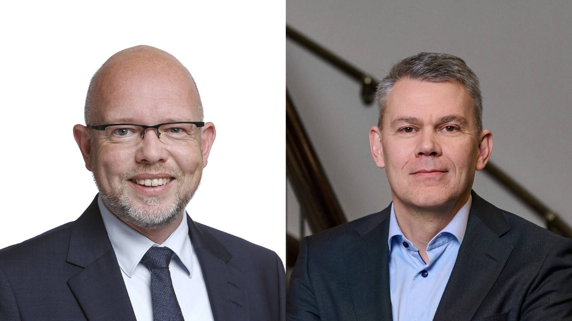 Ulrik Bøg Hansen, Head of Distribution & Institutional Clients and Flemming Larsen, Head of Clients. | Photo: Pr/ Jyske Bank