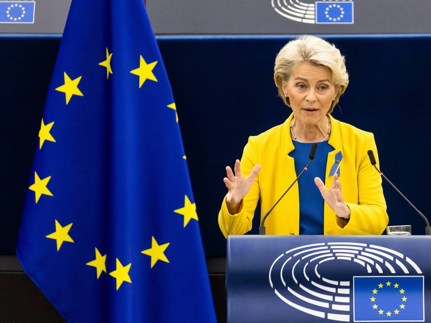 EU Commission president Ursula von der Leyen announced power market reform at her state of the union address in September last year. | Foto: Philipp Von Ditfurth/AP/Ritzau Scanpix