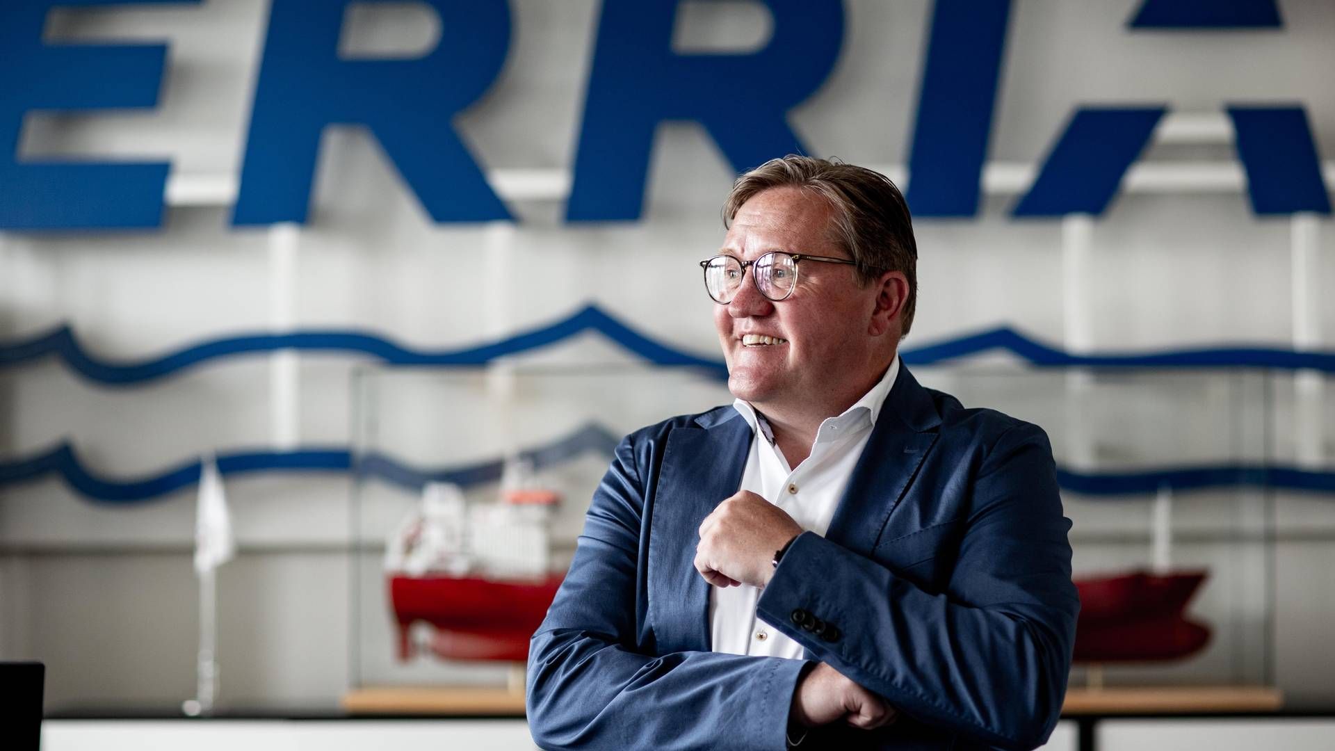 Fremgang i indtjeningen har betydet, at egenkapitalen i shippingselskabet Erria igen er positiv, oplyser Henrik N. Andersen, adm. direktør i selskabet. | Foto: Pr Foto