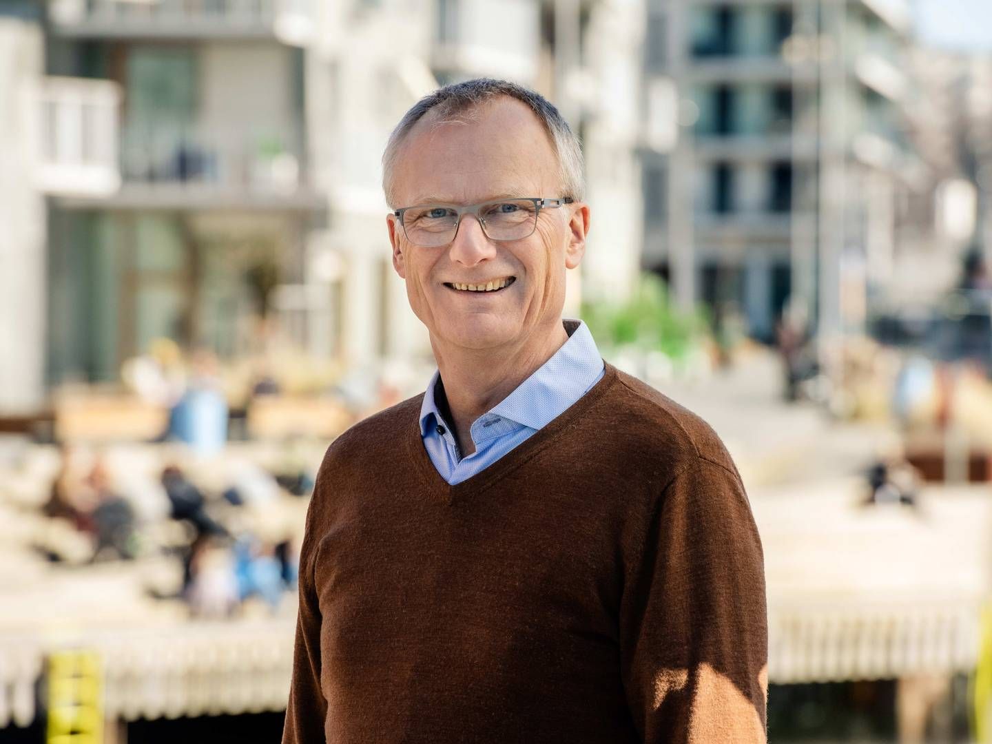 LANSERER NYE PLANER: Kjell Kalland, administrerende direktør i Hav Eiendom, har justert på planene for Sadelmarkerbryggen. | Foto: Hav Eiendom