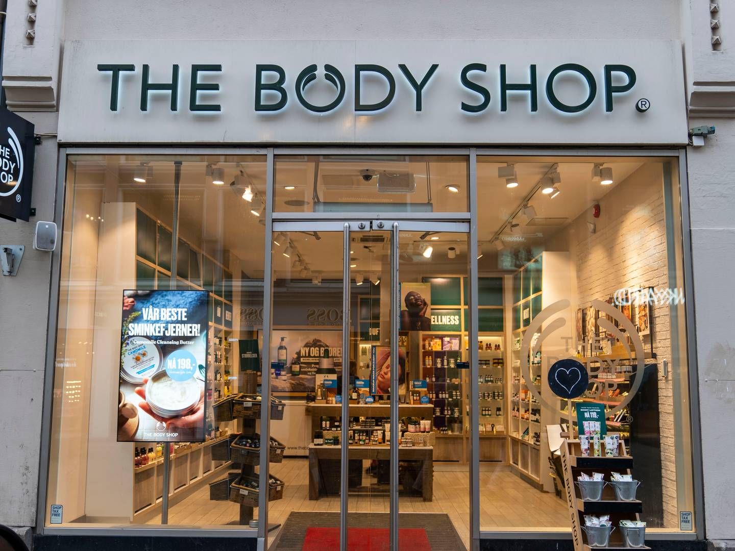 The Body Shop har mere end 200 butikker i Storbritannien og blev grundlagt i 1976 af Anita Roddick, der ud over iværksætter var miljøforkæmper. | Foto: Ludvig Heiberg Larsen / NTB