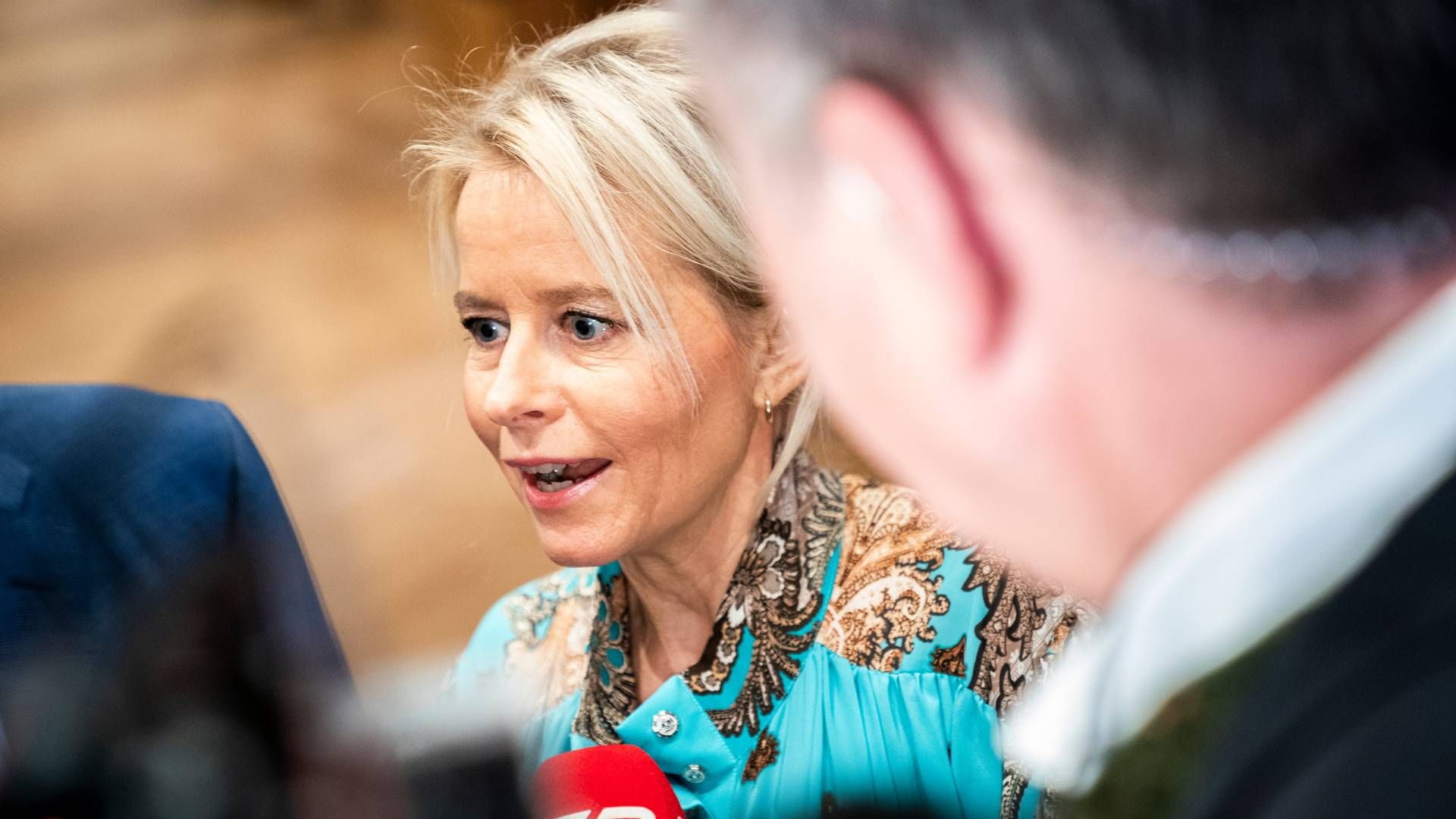 Mette Høgh, formand for HK Handel, ved underskrivelsen af organisationens overenskomstaftale med Dansk Erhverv | Foto: Ida Marie Odgaard