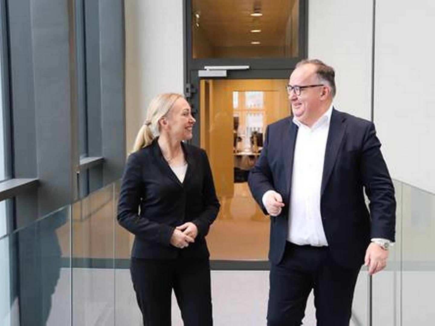 Anette Ottar og Geir Arne Olsen. | Foto: Netcompany / PR