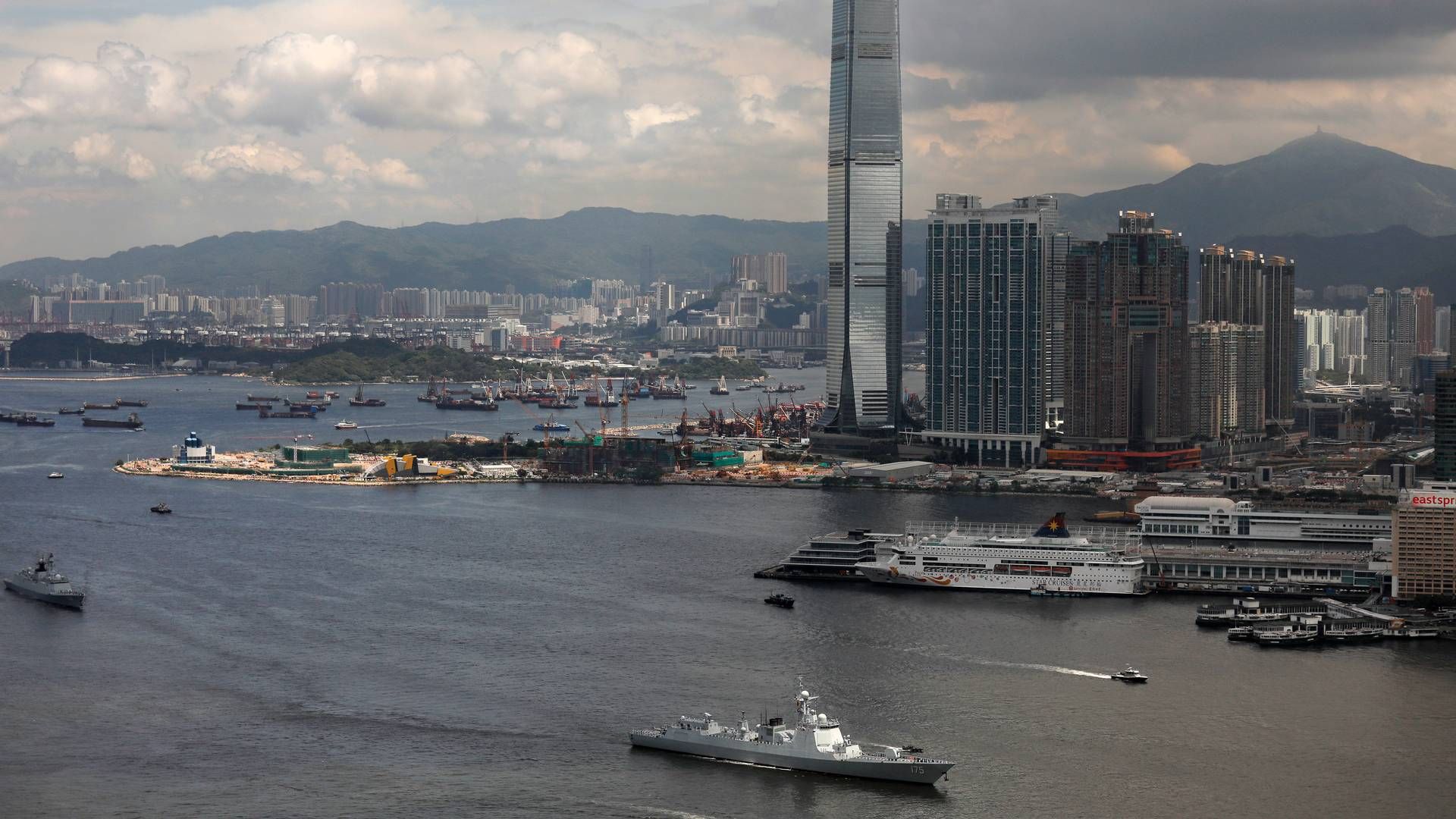 Hutchisons hovedhavn er Hongkong, men gruppen driver terminaler verden over. | Foto: Vincent Yu/ap/ritzau Scanpix