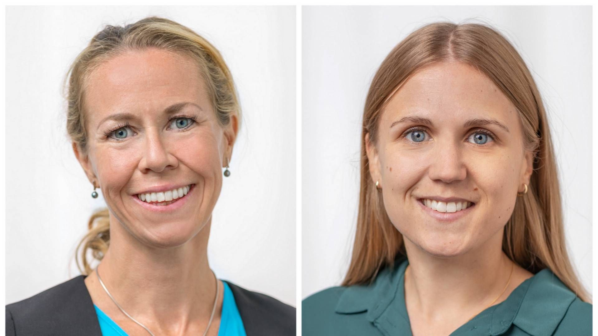 Karin Beltzér (left) and Caroline Sundin (right) consider the relative accuracy of the new method a great advantage. | Photo: Swedbank Robur/pr