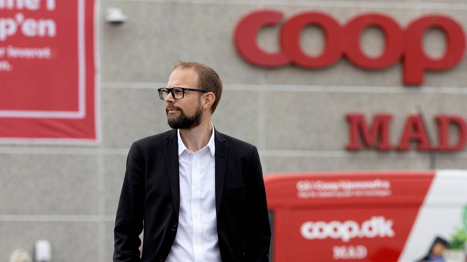 Coop-koncernen med adm. direktør Kræn Østergaard i spidsen har trukket op mod en halv mia. kr. fra i underskud siden 2017 og har derfor ikke skullet betale selskabsskat. | Foto: Finn Frandsen/Ritzau Scanpix