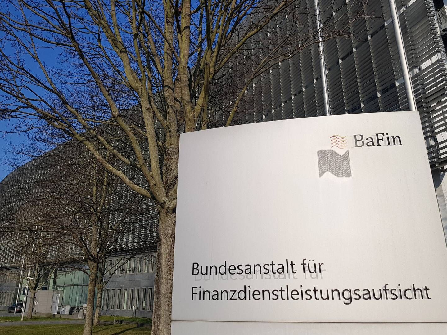 Das BaFin-Gebäude in Frankfurt. | Foto: picture alliance / greatif | Florian Gaul