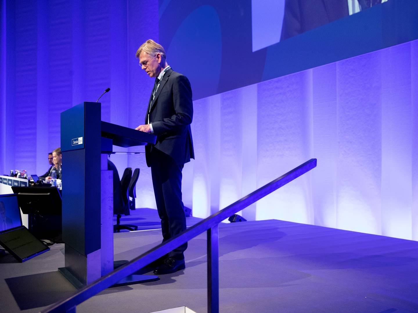 Ved den seneste generalforsamling i Danske Bank sagde banken farvel til bestyrelsesformand Karsten Dybvad. | Foto: Peter Hove Olesen