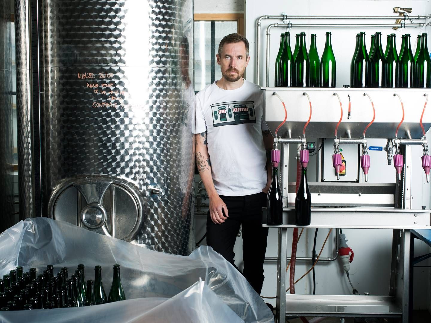 Mikkel Bjergsø mener, at kunstig intelligens får en bærende rolle i ølindustrien i fremtiden. | Foto: Camilla Stephan / Mikkeller