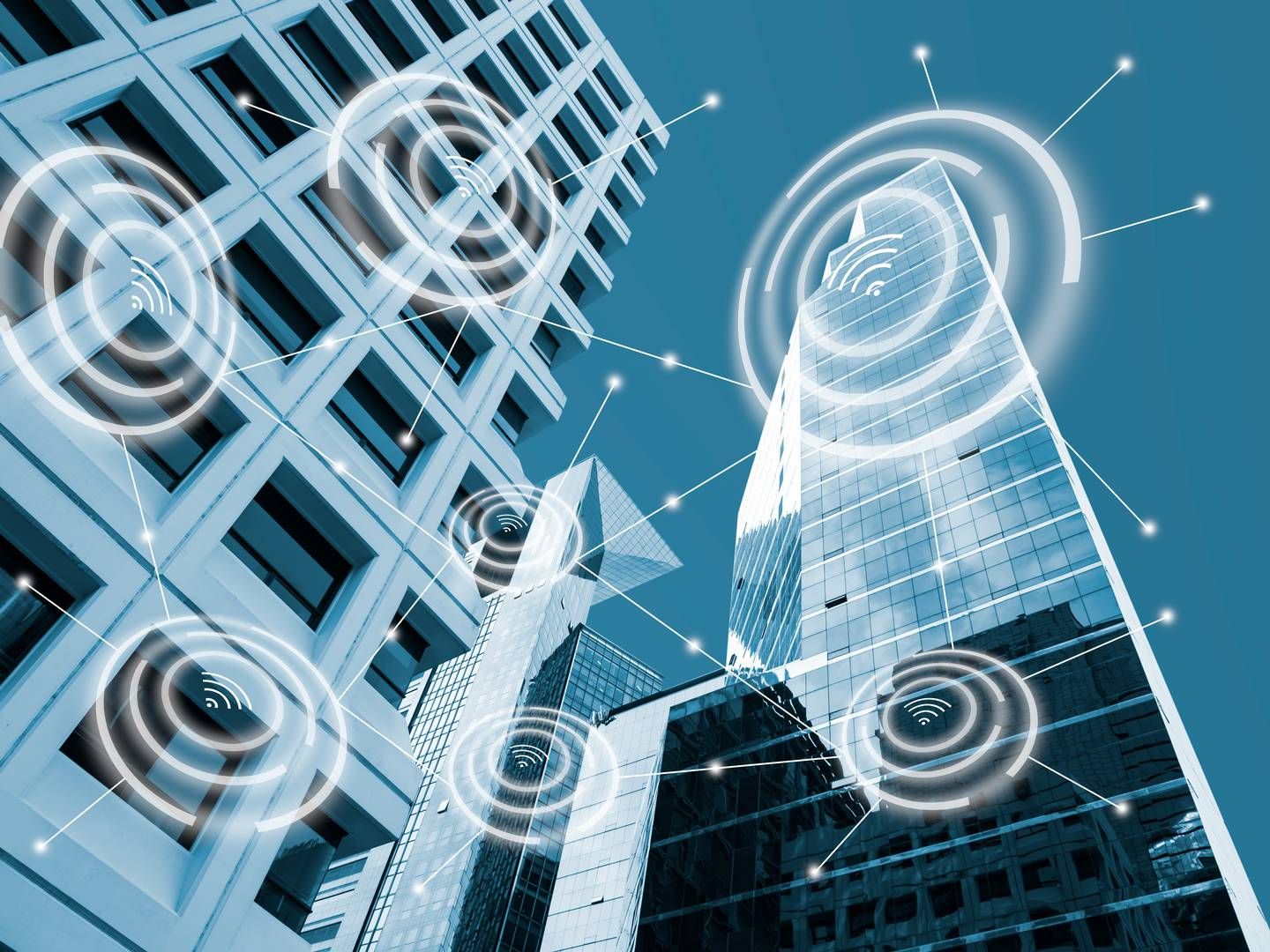 Intelligente bygninger med bl.a. sensorer er eksempel på moderne ejendomsteknologi, proptech. | Foto: Shutterstock / Sintef