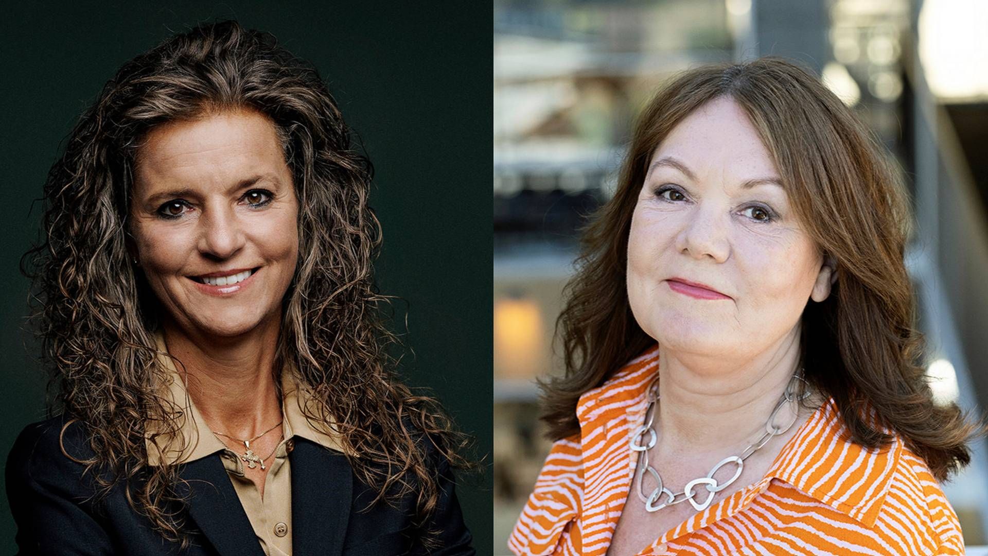 Adm. direktør i FA, Nicole Offendal (tv) og landsformand i Forsikringsforbundet, Charlotte Hougaard, kunne i går ånde lettet op, da parterne blev enige om en ny overenskomstaftale. | Foto: Pr