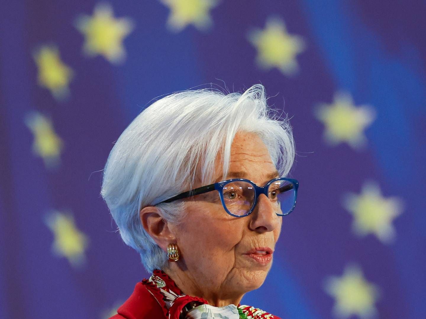 European Central Bank (ECB) President Christine Lagarde speaks during a news conference following the ECBs monetary policy meeting in Frankfurt, Germany March 16, 2023. | Photo: Heiko Becker/Reuters/Ritzau Scanpix