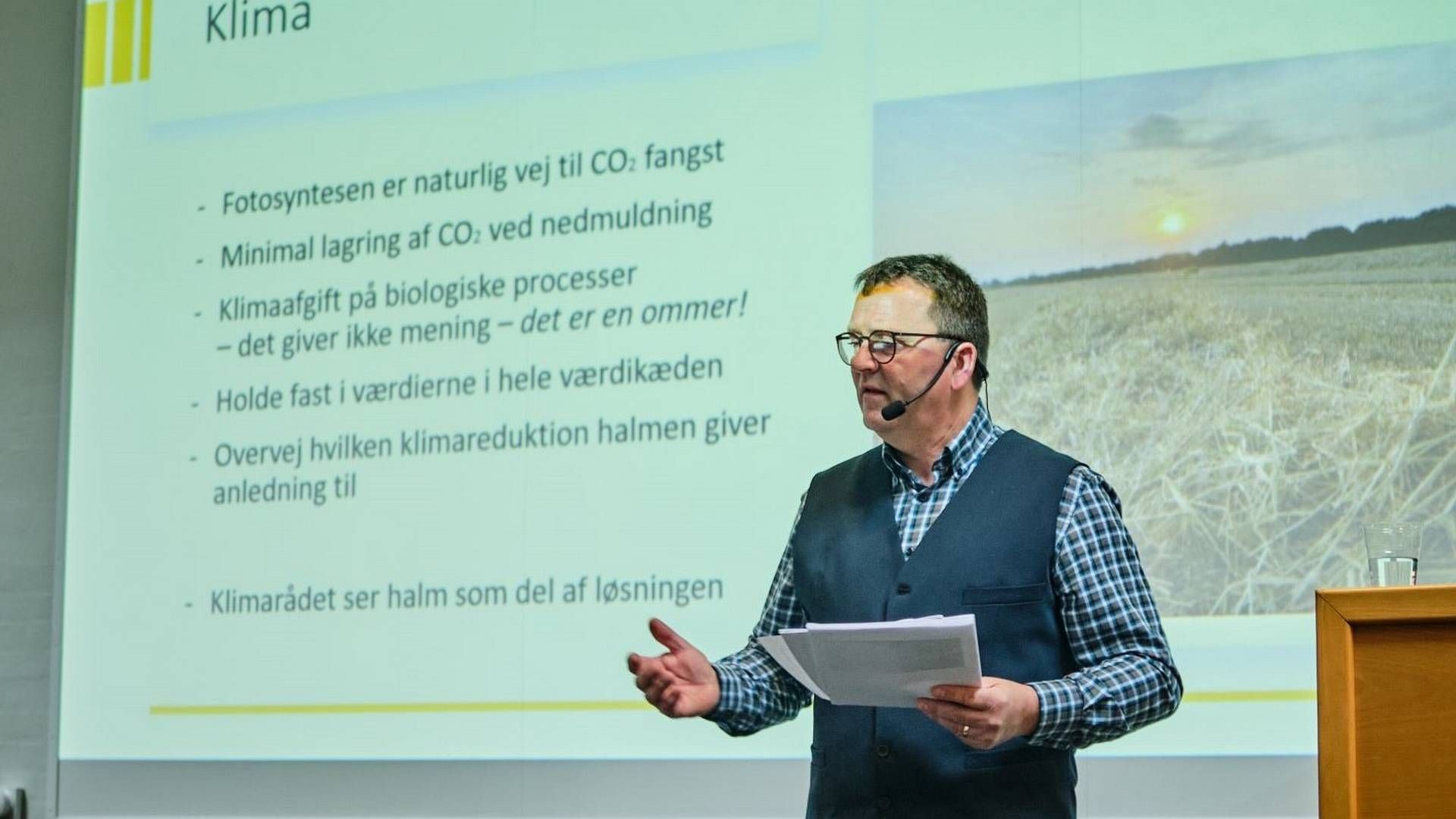 Formand for Danskhalm, Erik Poulsen. Pressefoto