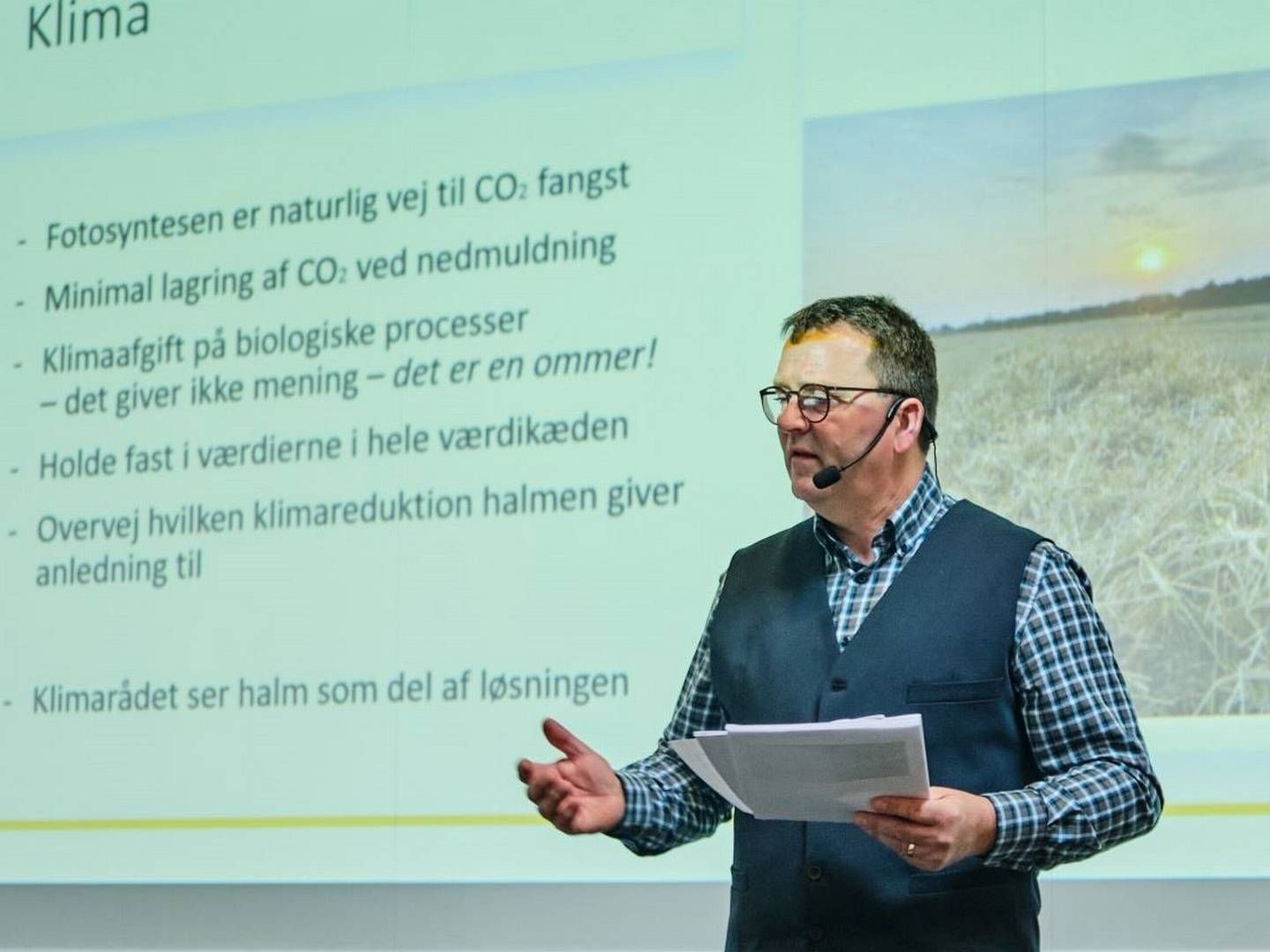 Formand for Danskhalm, Erik Poulsen. Pressefoto
